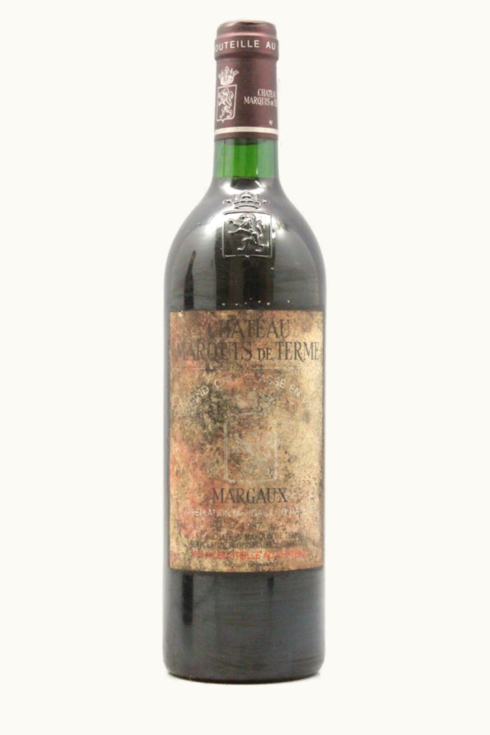 Château Marquis de Terme Château Marquis de Terme Margaux Medoc Bordeaux, 1987