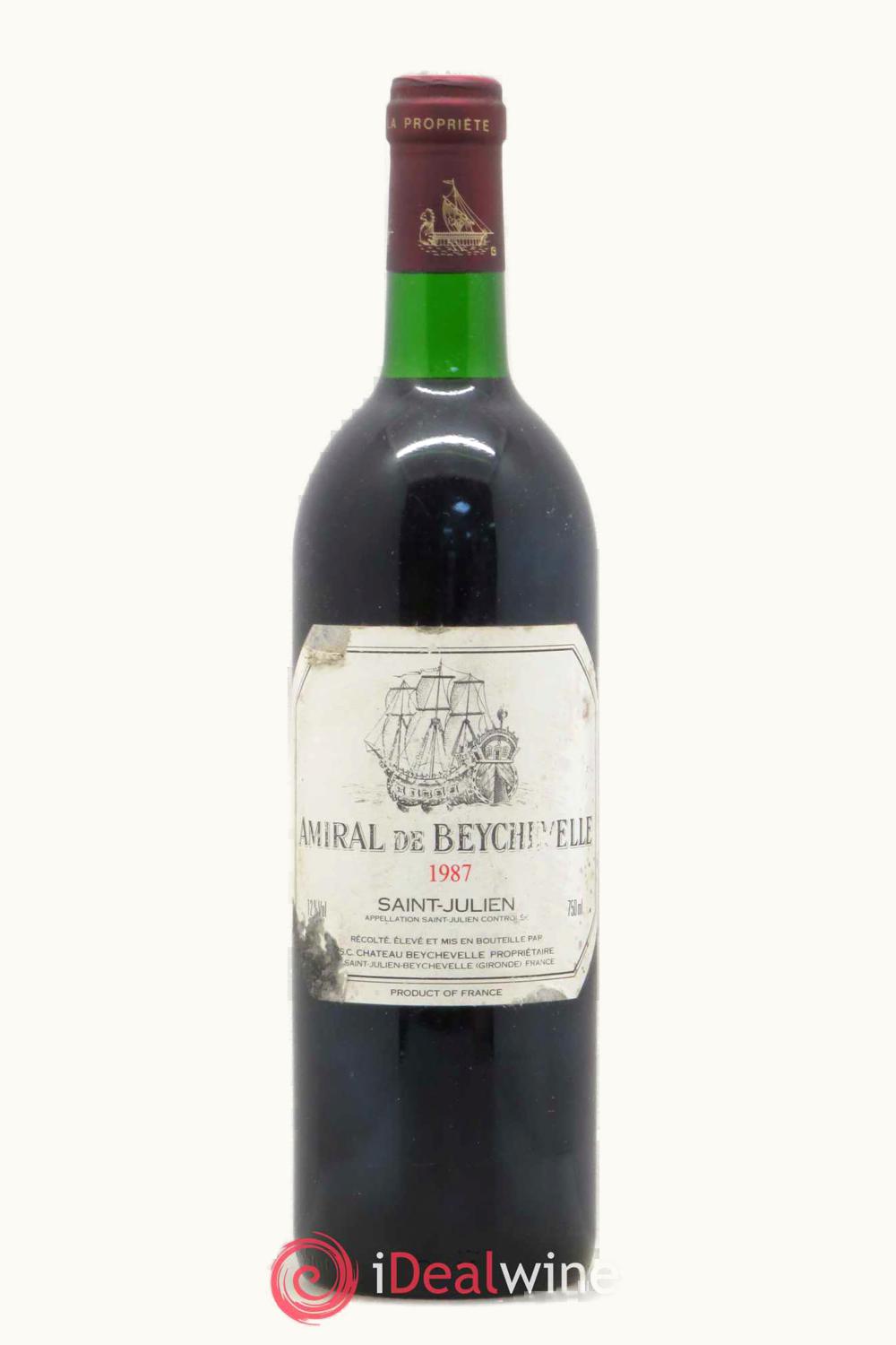 Château Beychevelle Château Beychevelle Amiral de St-Julien Medoc Bordeaux, 1987