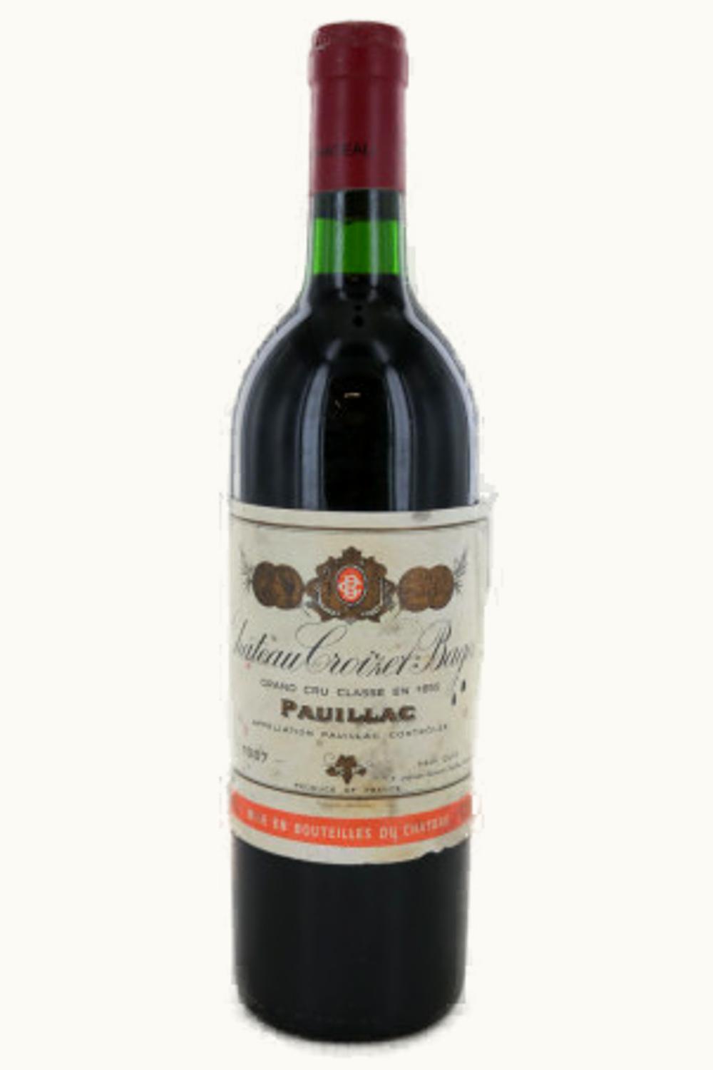 Château Croizet-Bages Château Croizet-Bages Pauillac Medoc Bordeaux, 1987
