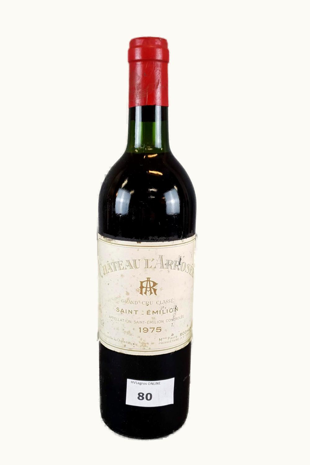 L'Arrosée L'Arrosée St-Emilion Grand Cru Bordeaux, 1987
