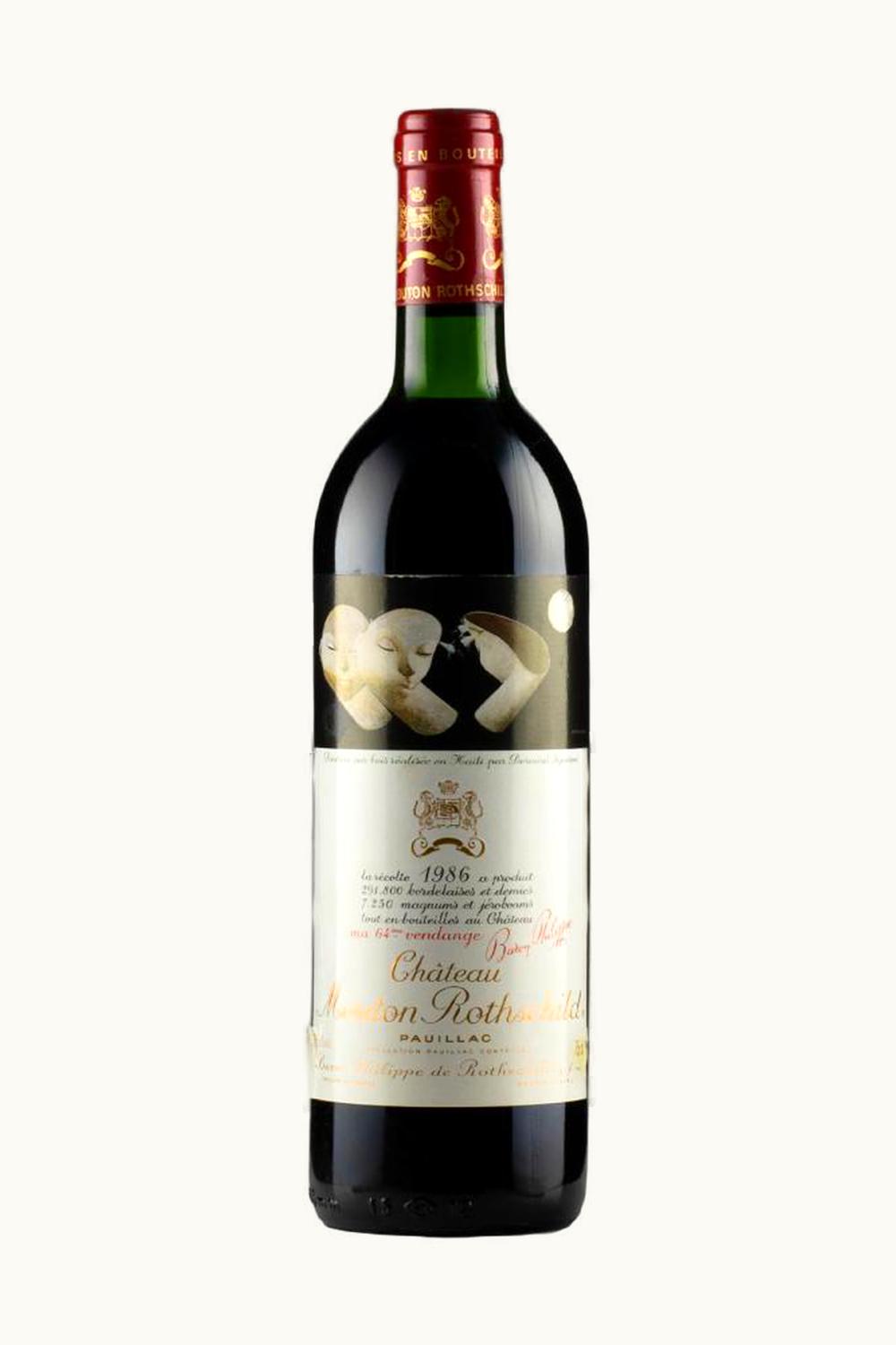 Château Mouton Rothschild Château Mouton Rothschild Pauillac Medoc Bordeaux, 1986