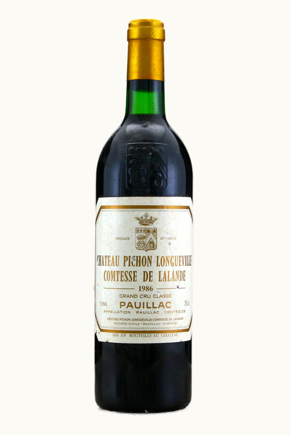 Château Pichon Longueville Comtesse de Lalande Château Pichon Longueville Comtesse de Lalande Pauillac Medoc Bordeaux, 1986