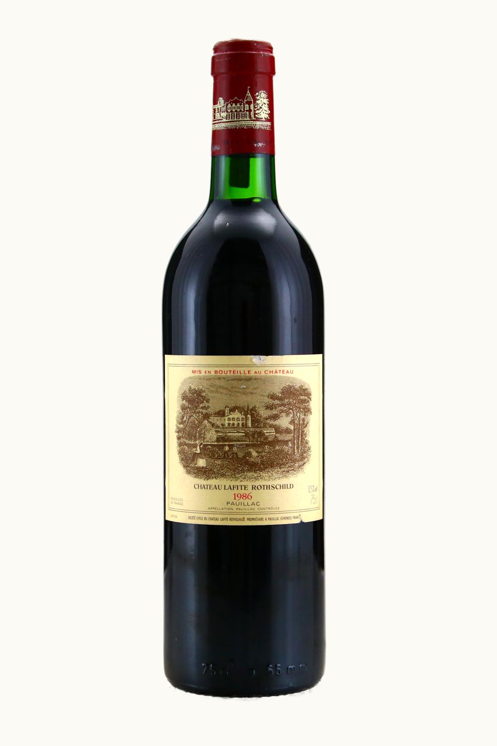 Château Lafite Rothschild Château Lafite Rothschild Pauillac Medoc Bordeaux, 1986