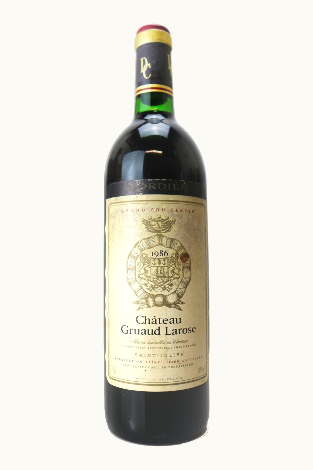 Château Gruaud-Larose Château Gruaud-Larose St-Julien Medoc Bordeaux, 1986