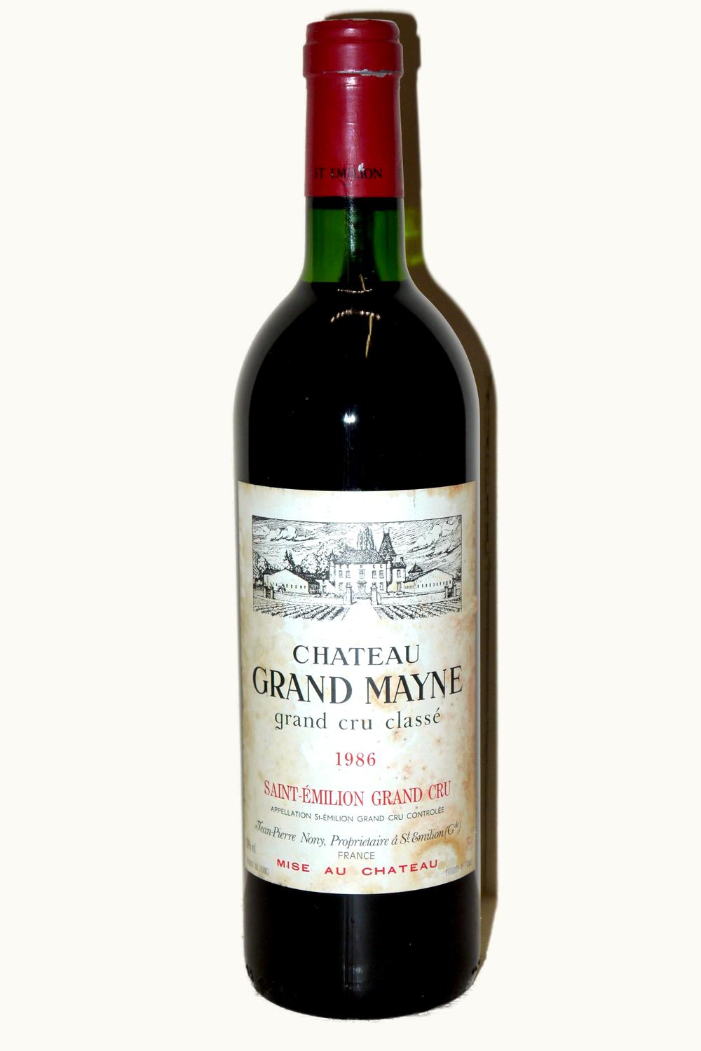 Château Grand Mayne Château Grand Mayne Cru St-Emilion Bordeaux, 1986
