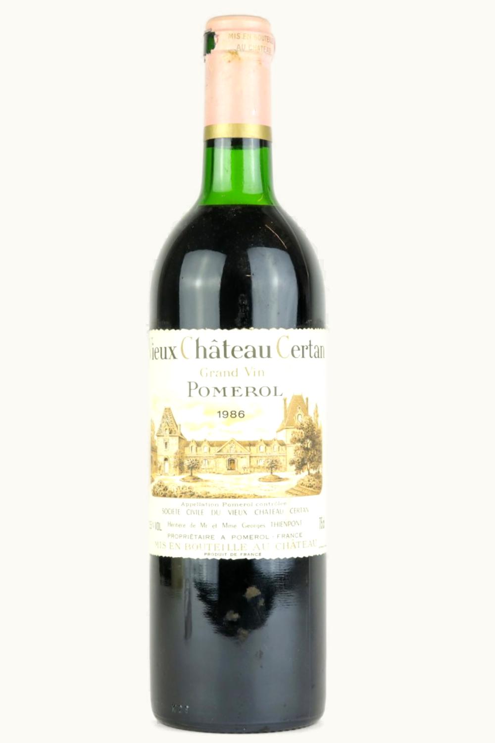 VIeux Château Certan Vieux Château Certan Pomerol Bordeaux, 1986