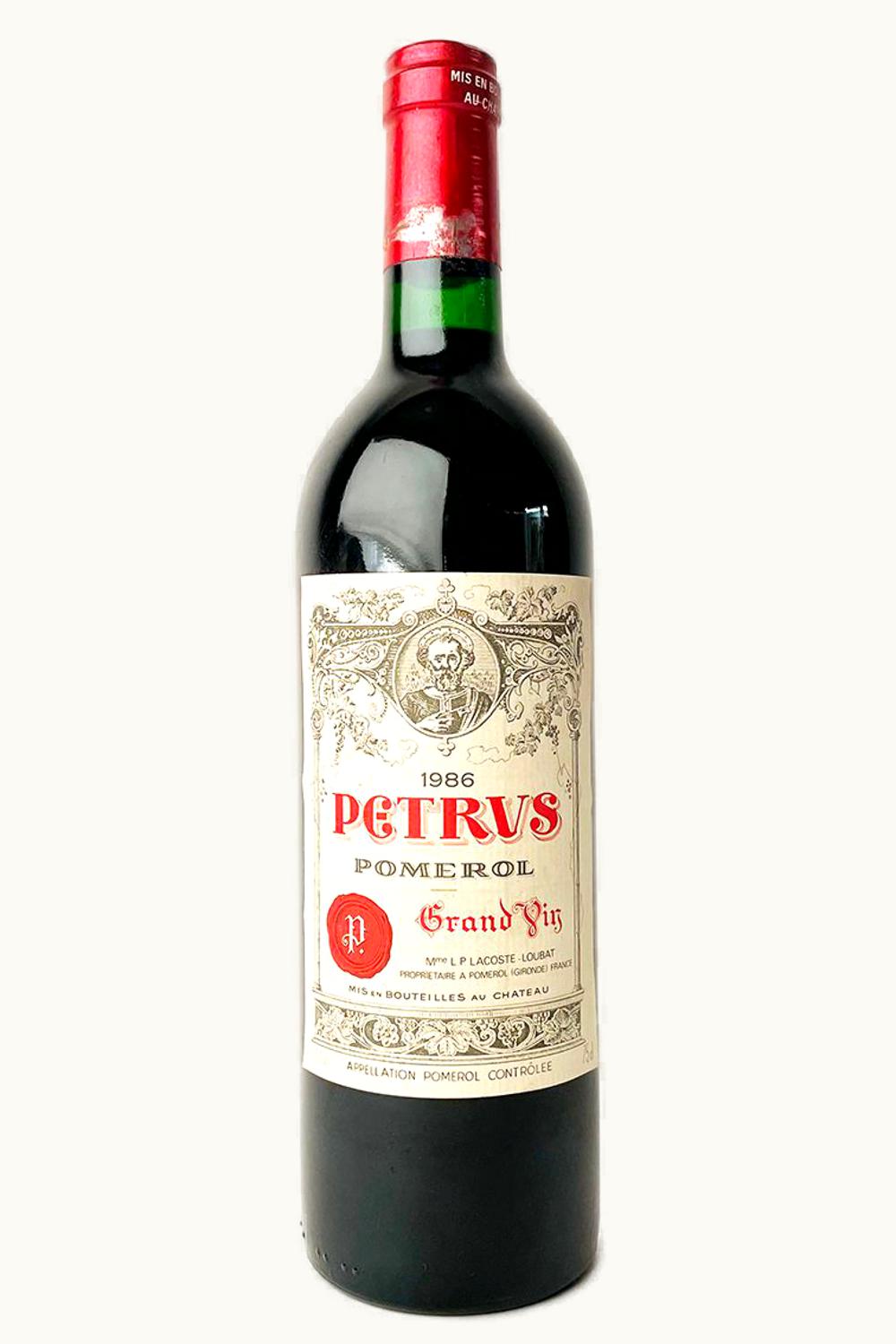 Château Pétrus Château Pétrus Pomerol Bordeaux, 1986
