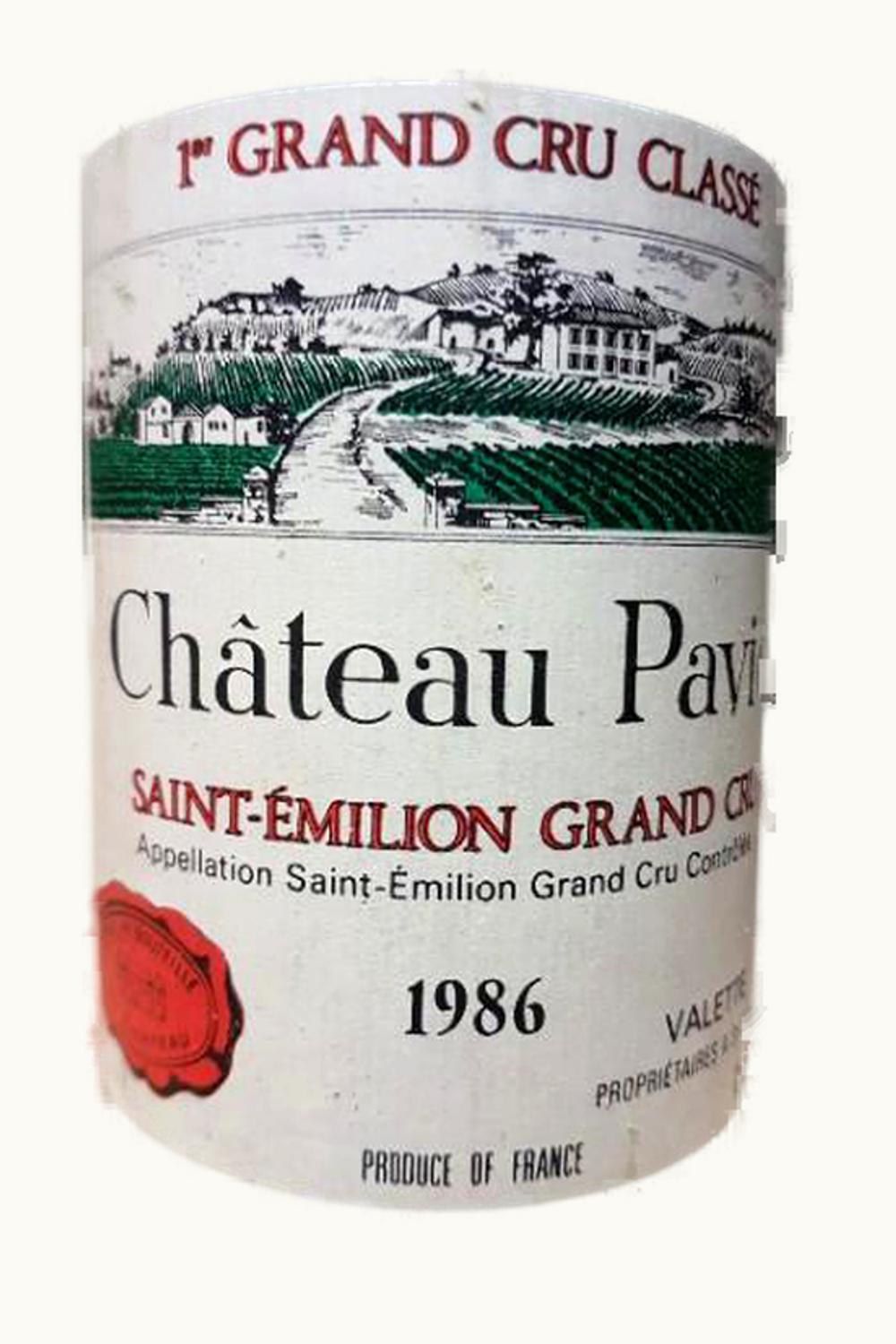 Château Pavie Château Pavie St-Emilion Grand Cru Bordeaux, 1986