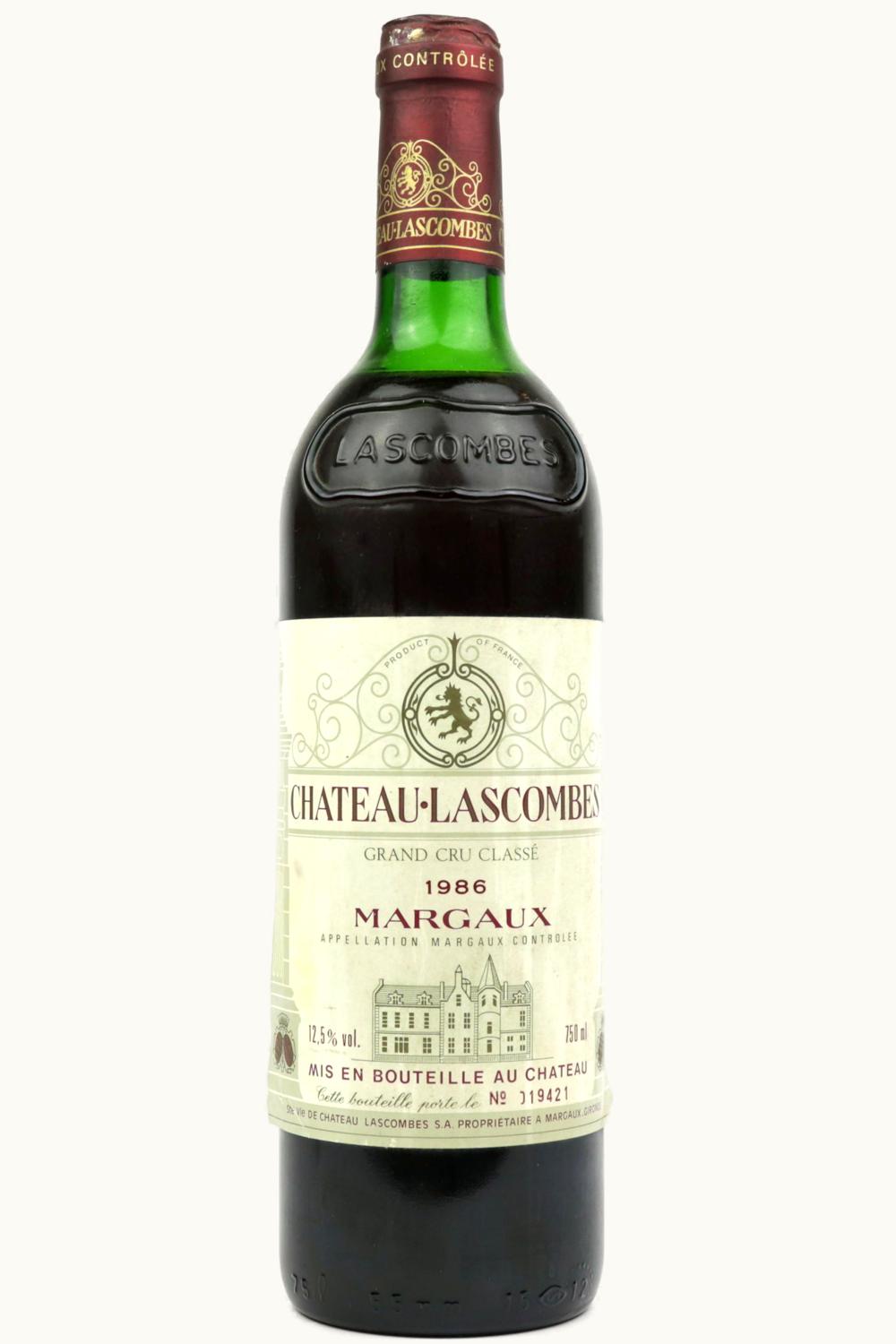 Château Lascombes Château Lascombes Margaux Medoc Bordeaux, 1986