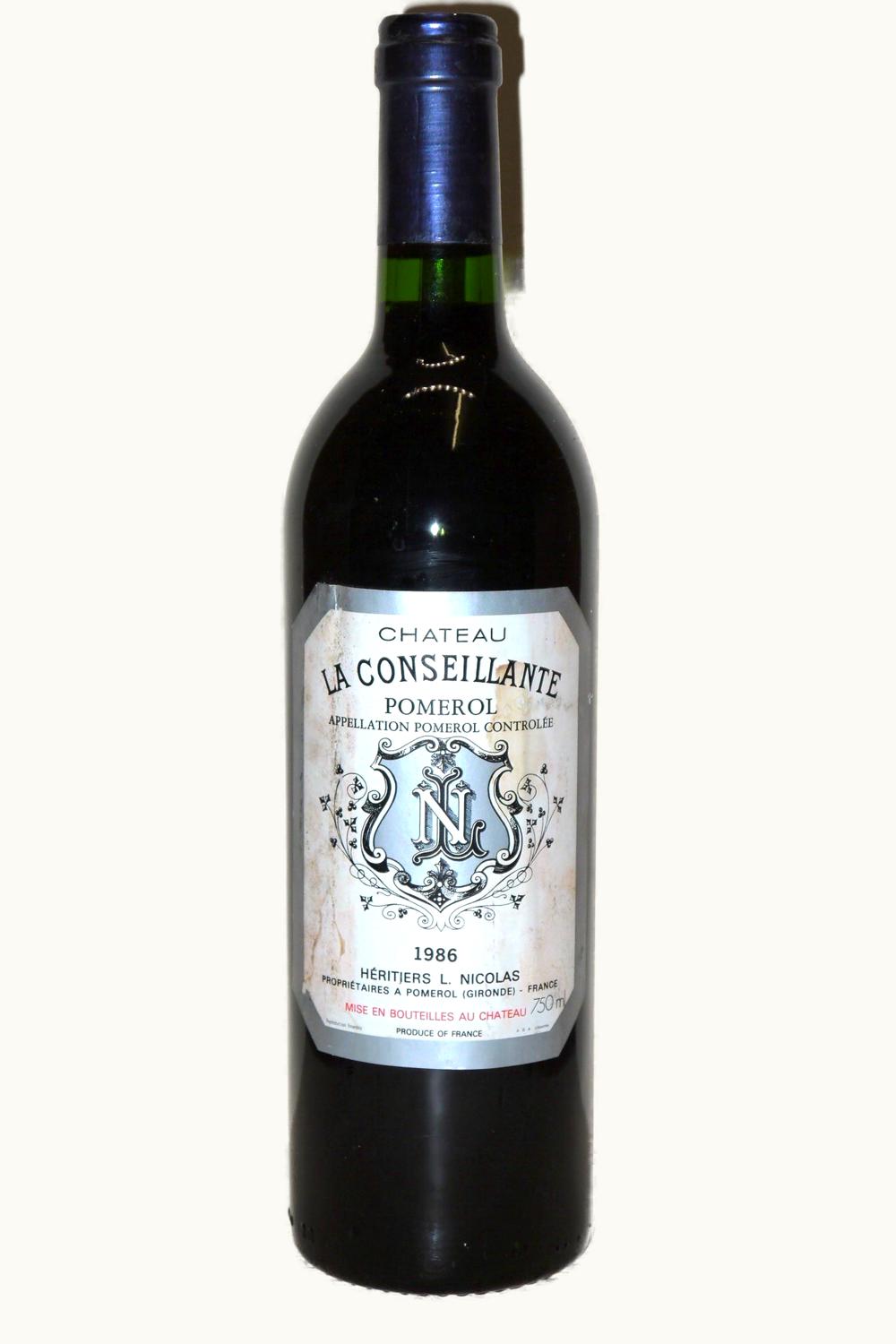 Château La Conseillante La Conseillante Pomerol Bordeaux, 1986