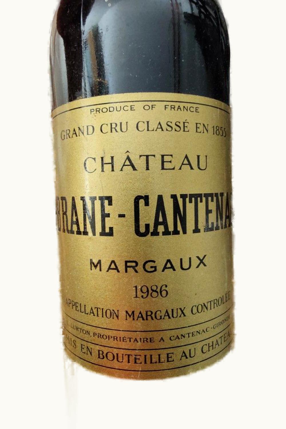 Château Brane-Cantenac Château Brane-Cantenac Margaux Medoc Bordeaux, 1986