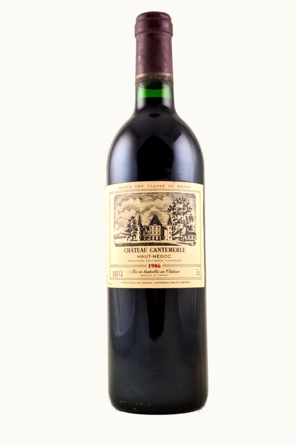 Château Cantemerle Château Cantemerle Haut-Medoc Bordeaux, 1986