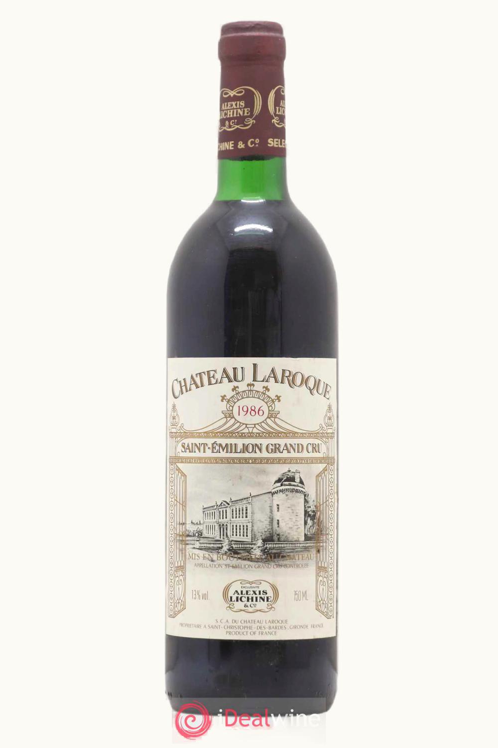 Château Laroque Laroque St-Emilion Grand Cru Bordeaux, 1986
