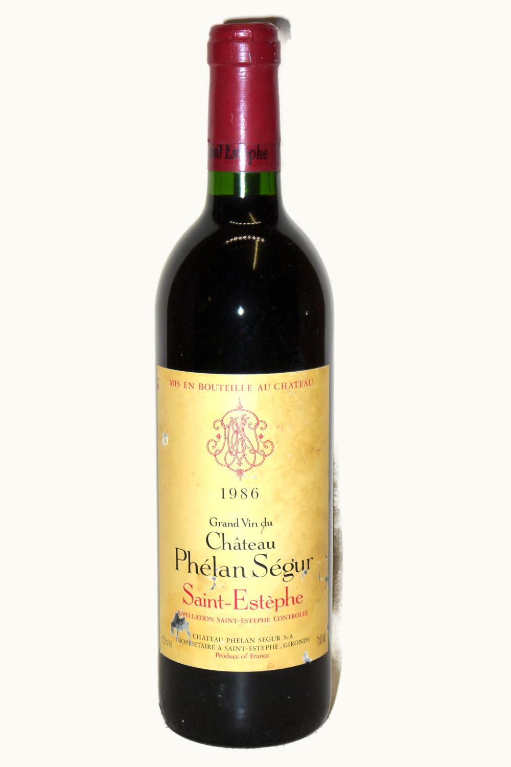 Phelan Segur Phelan Segur St-Estephe Medoc Bordeaux, 1986