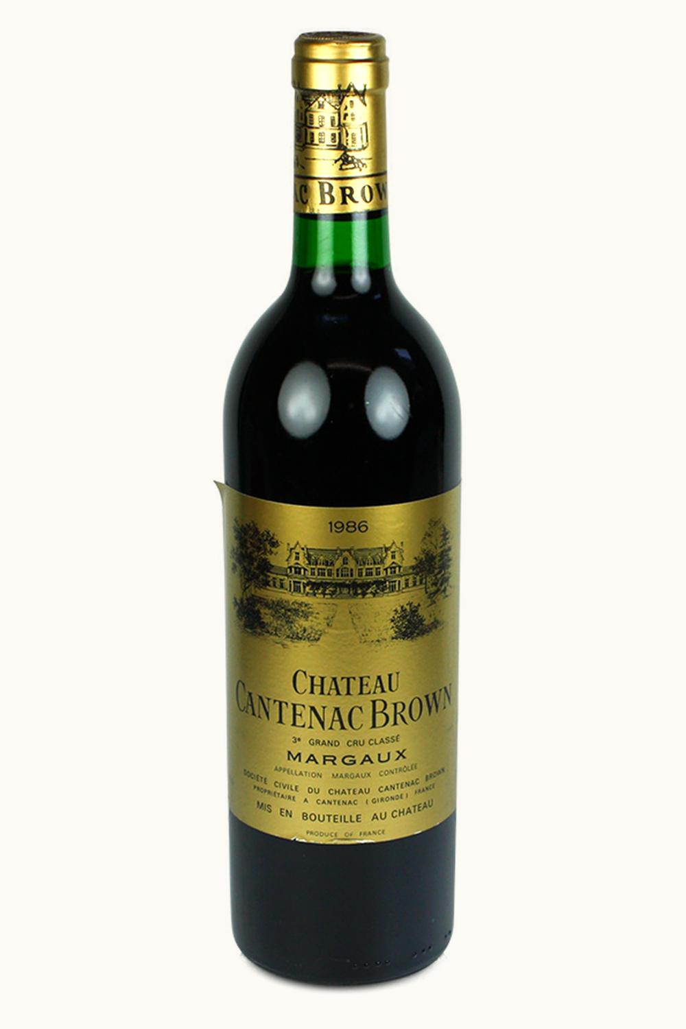 Château Cantenac Brown Château Cantenac Brown Margaux Medoc Bordeaux, 1986