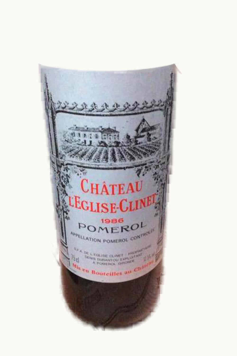 L'Église-Clinet L'Eglise-Clinet Pomerol Bordeaux, 1986