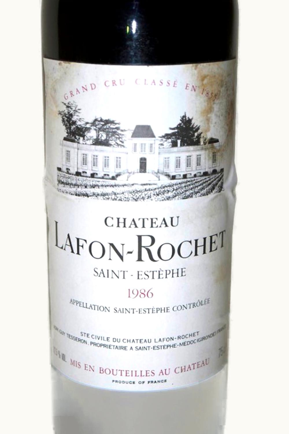 Château Lafon-Rochet Château Lafon-Rochet St-Estephe Medoc Bordeaux, 1986