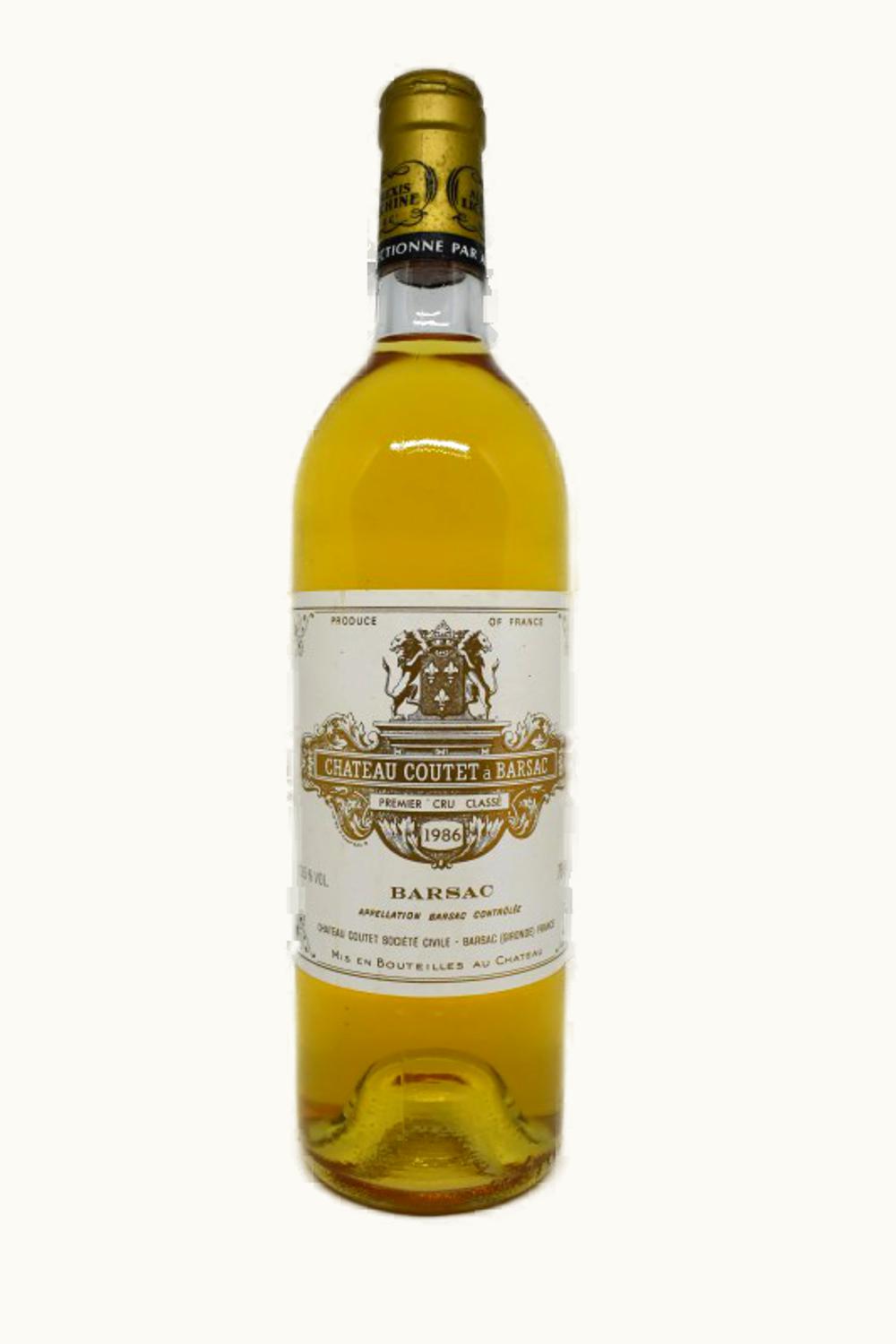 Château Coutet Château Coutet Barsac Sauternes Bordeaux, 1986