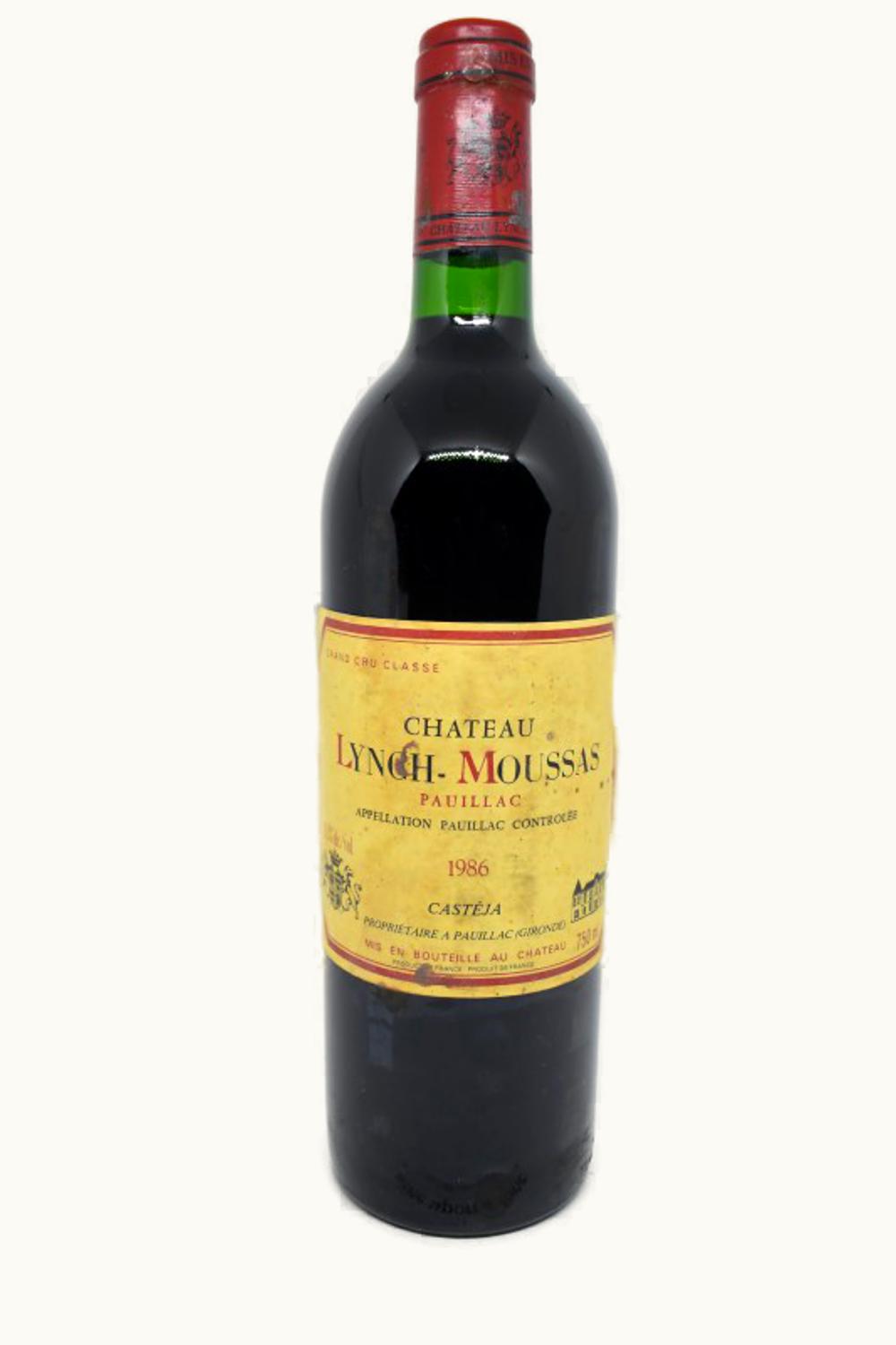 Lynch Moussas Lynch Moussas Pauillac Medoc Bordeaux, 1986