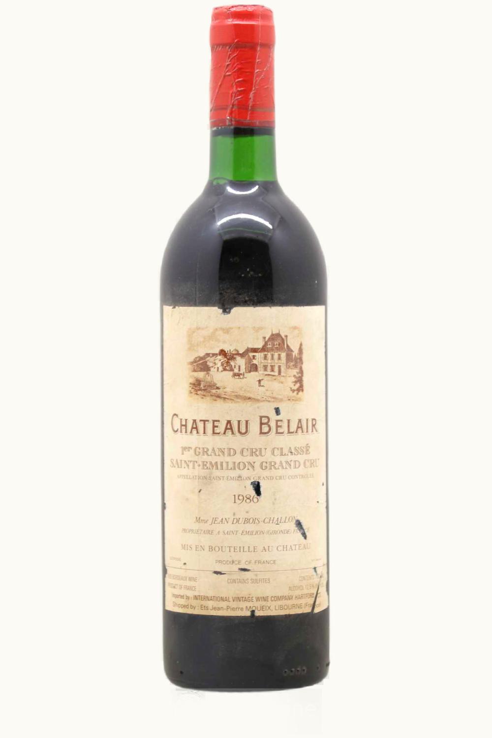 Château Bélair-Monange Château Bélair-Monange St-Emilion Grand Cru Bordeaux, 1986