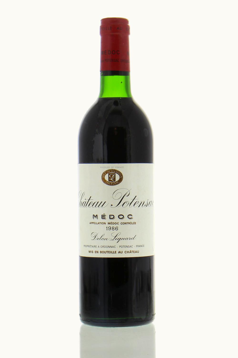 Potensac Potensac Medoc Bordeaux, 1986