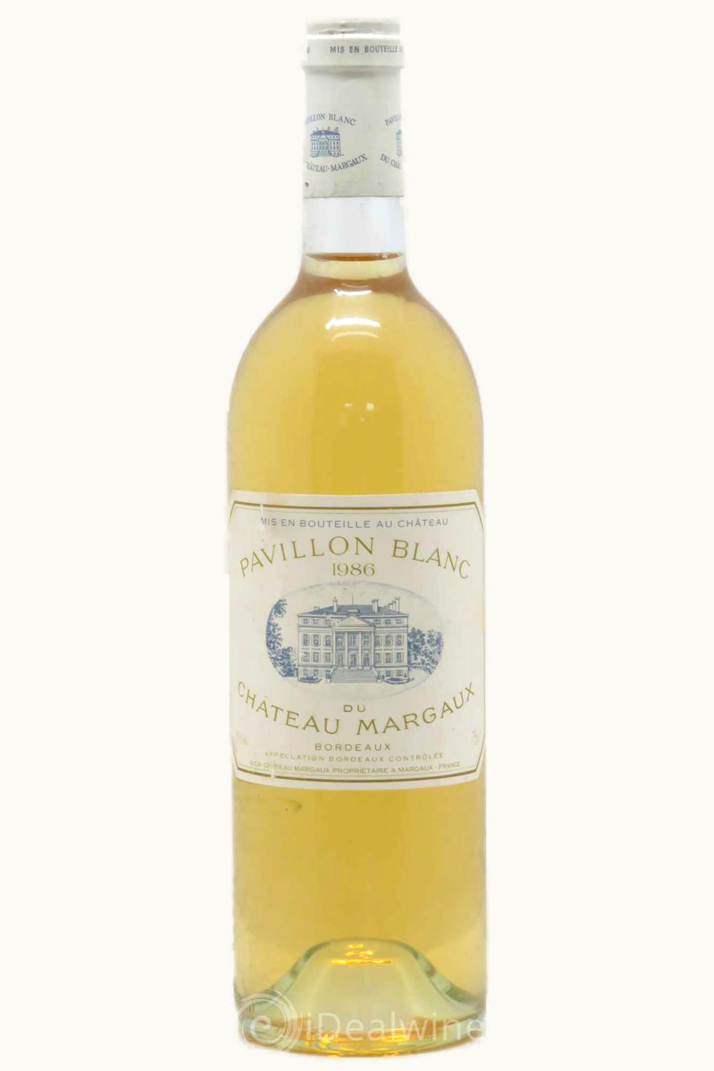 Château Pavillon Blanc du Château Margaux Pavillon Blanc du Château Margaux Bordeaux, 1986