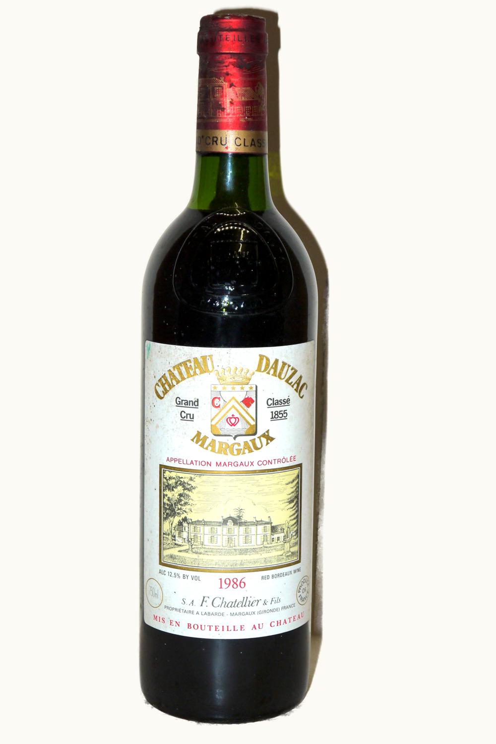Château Dauzac Dauzac Margaux Medoc Bordeaux, 1986