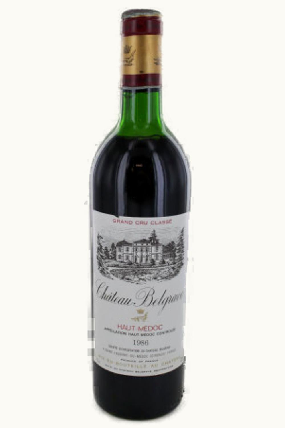 Château Belgrave Château Belgrave Haut-Medoc Bordeaux, 1986