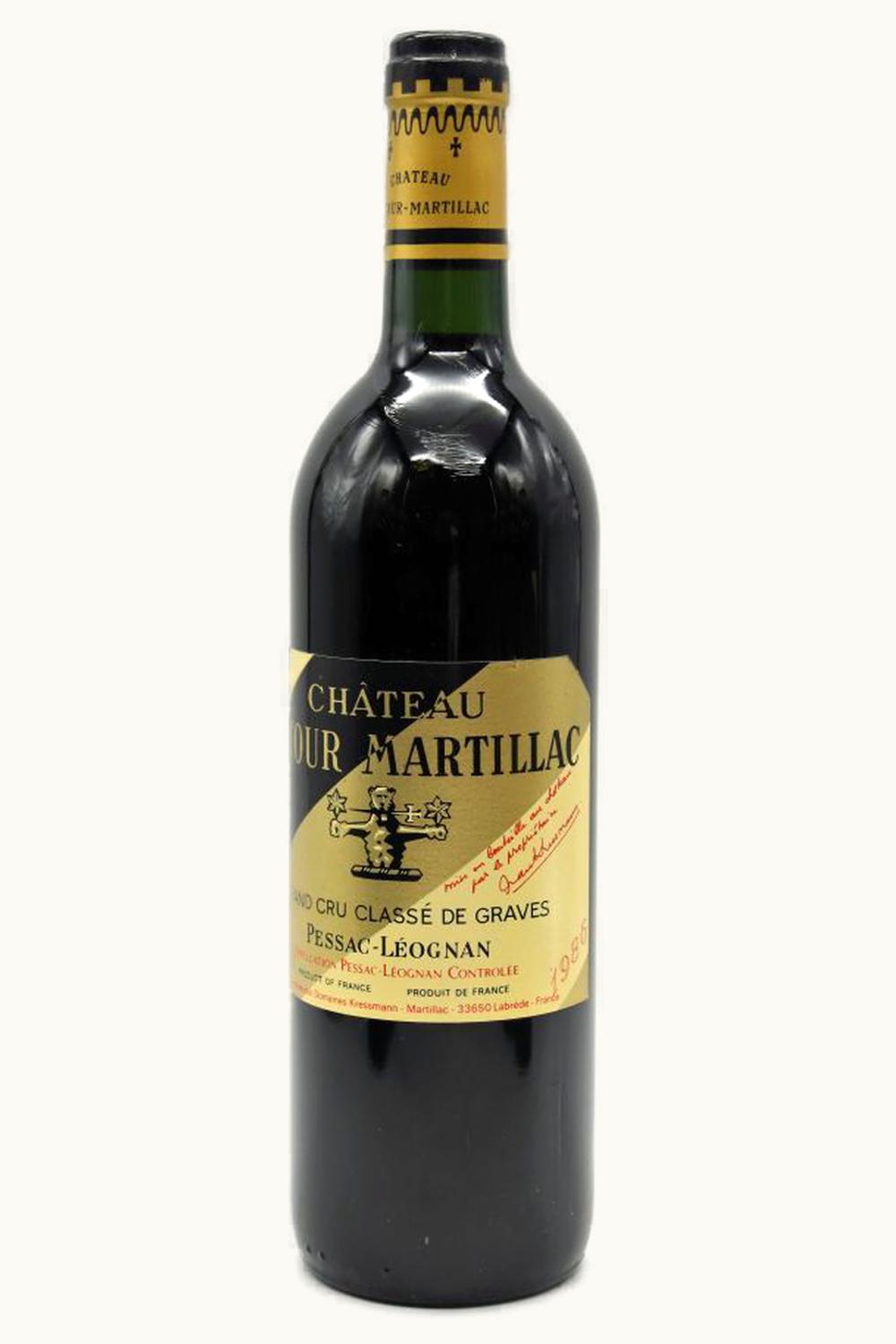 Château Latour-Martillac Château Latour-Martillac Pessac-Leognan Bordeaux, 1986