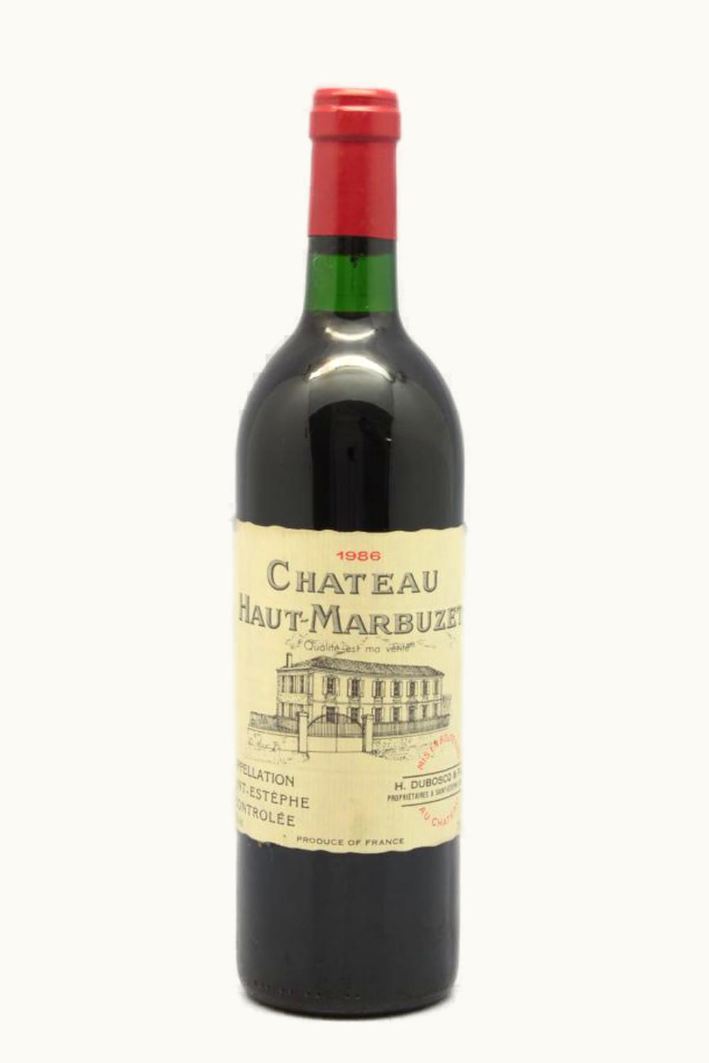 Château Haut-Marbuzet Haut-Marbuzet St-Estephe Medoc Bordeaux, 1986