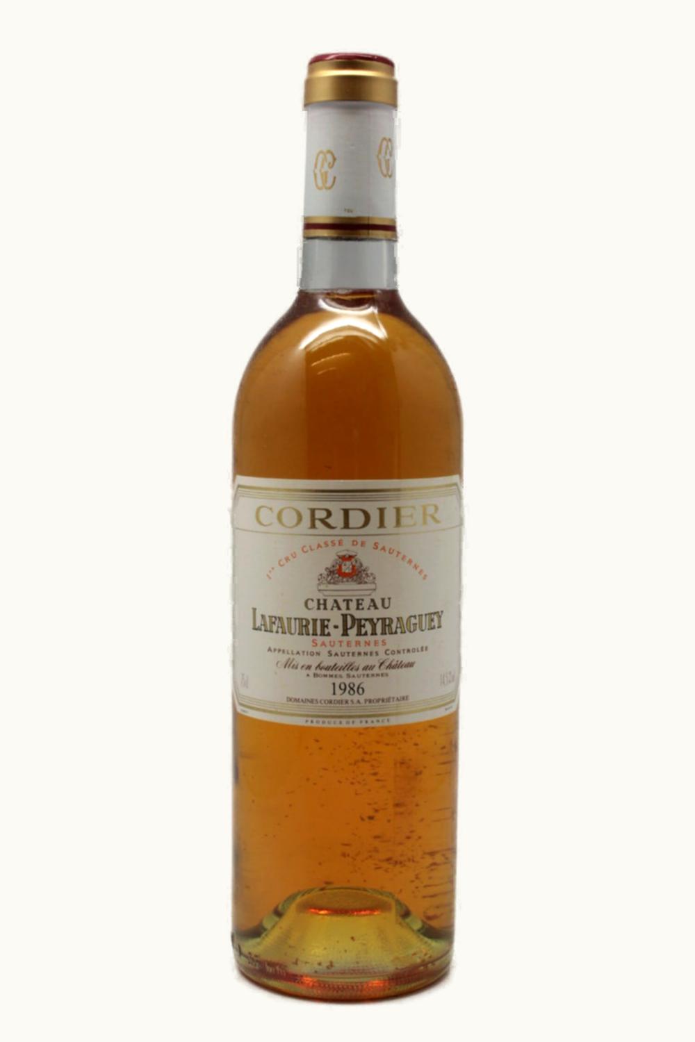 Château Lafaurie-Peyraguey Château Lafaurie-Peyraguey Sauternes Bordeaux, 1986