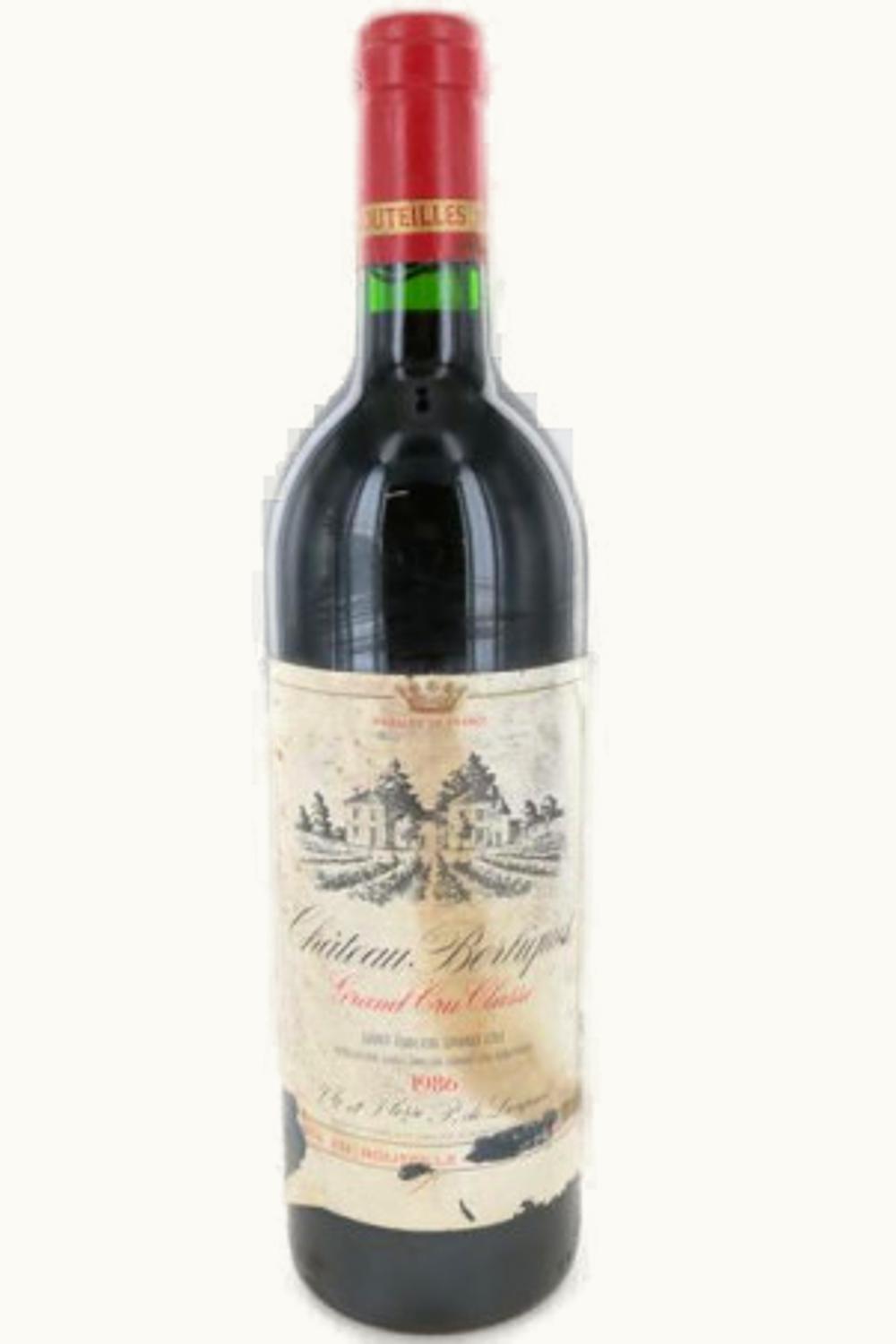 Berliquet Berliquet St-Emilion Grand Cru Bordeaux, 1986