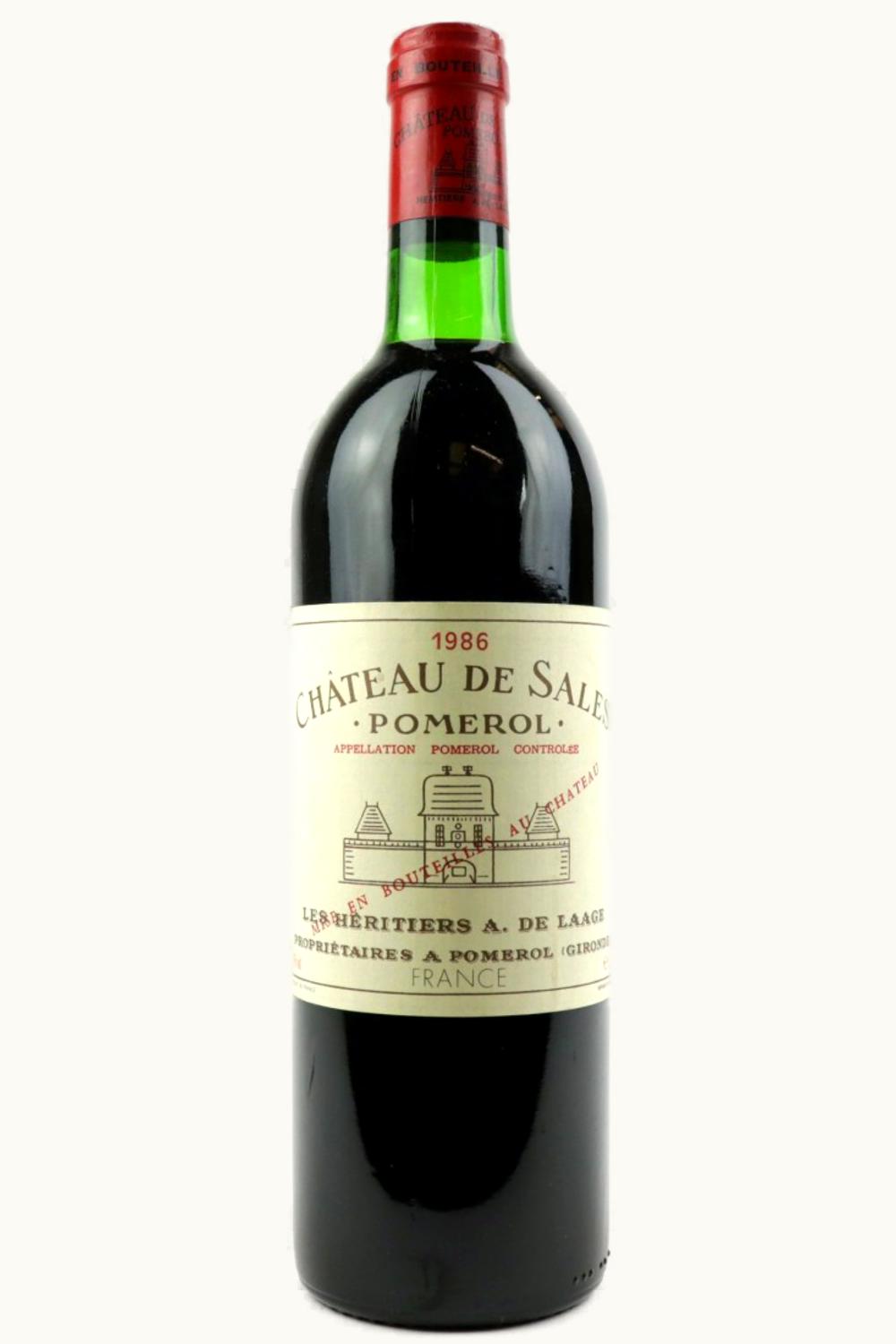 De Sales De Sales Pomerol Bordeaux, 1986