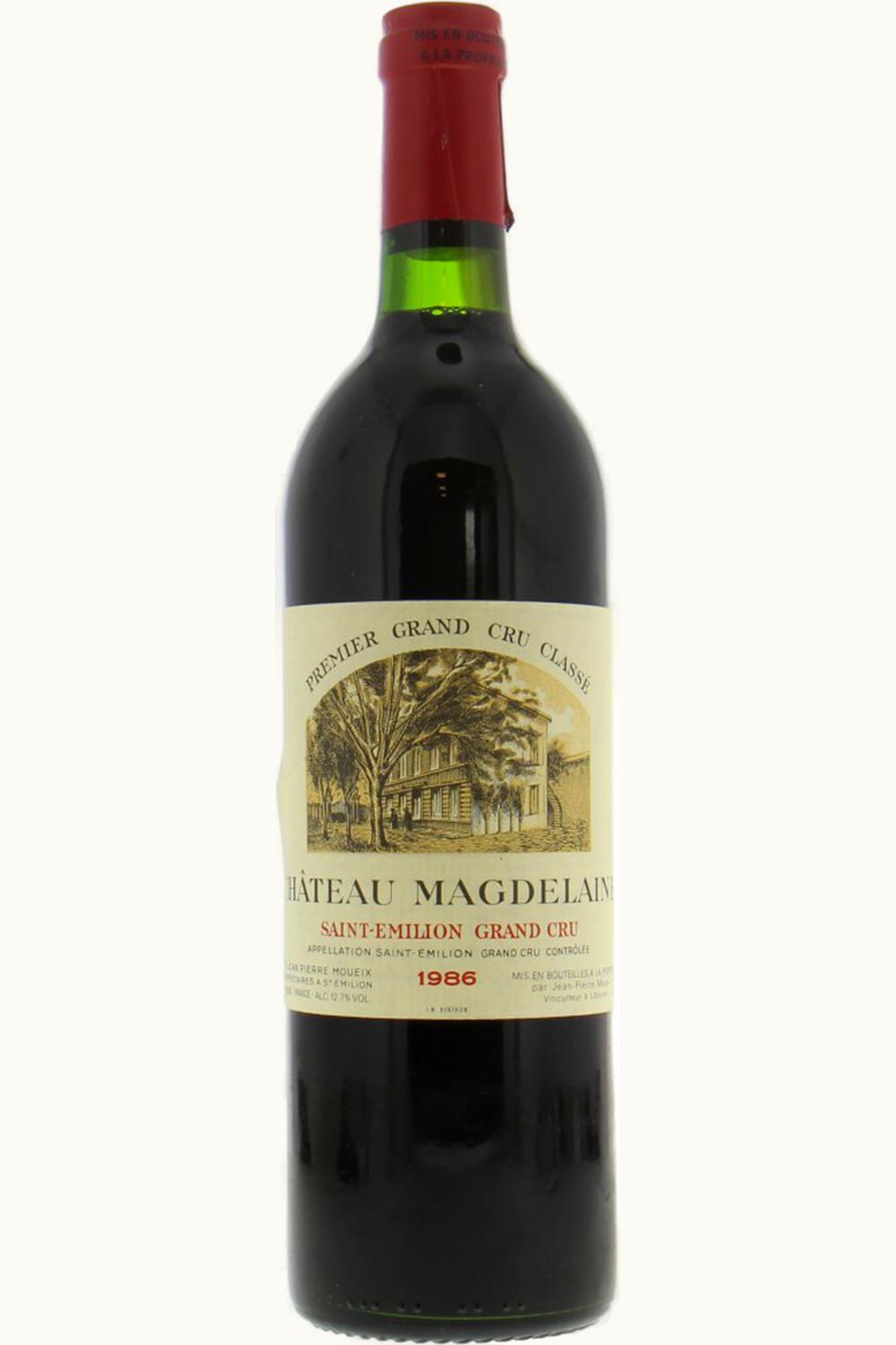Château Magdelaine Magdelaine St-Emilion Grand Cru Bordeaux, 1986