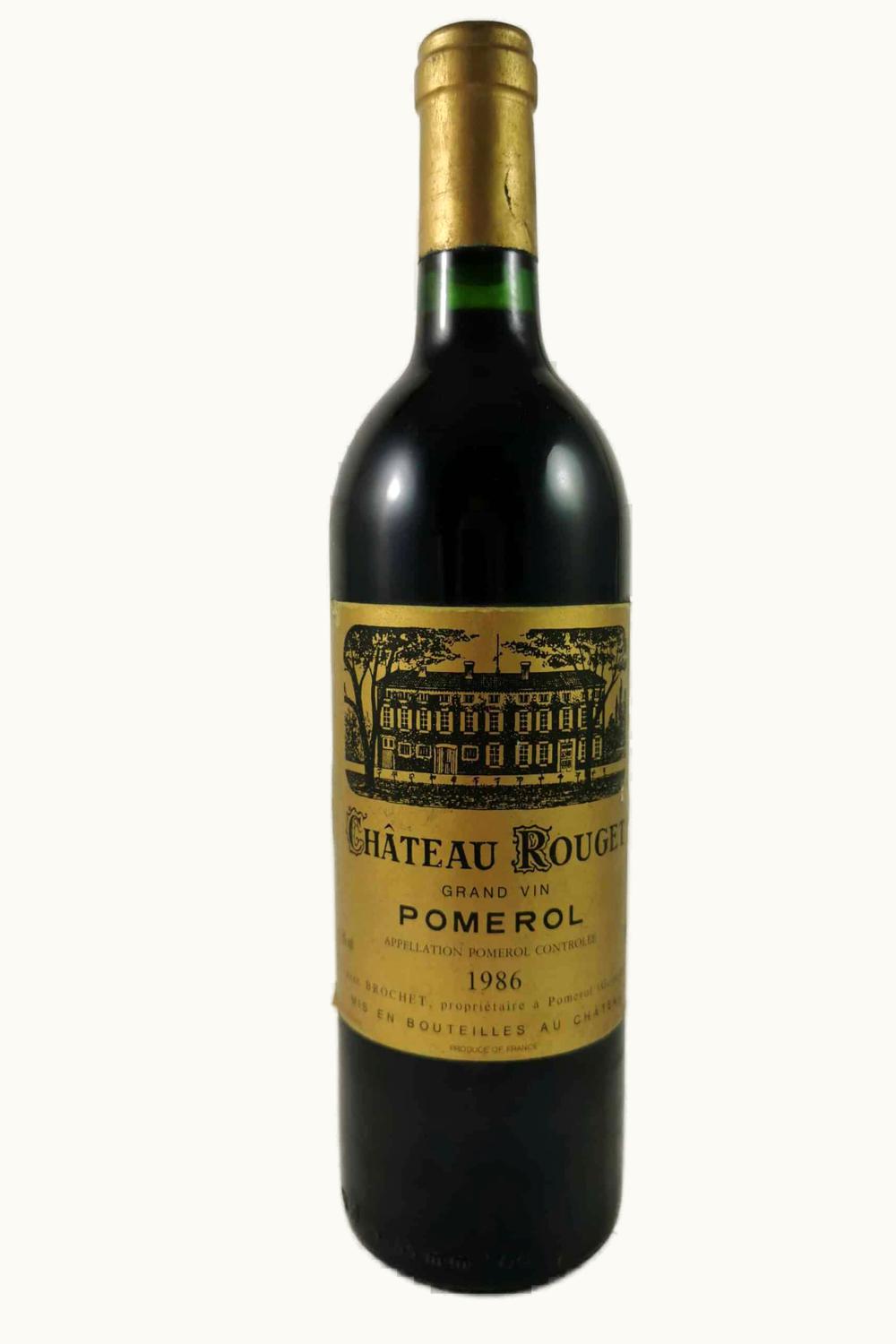 Château Rouget Rouget Pomerol Bordeaux, 1986