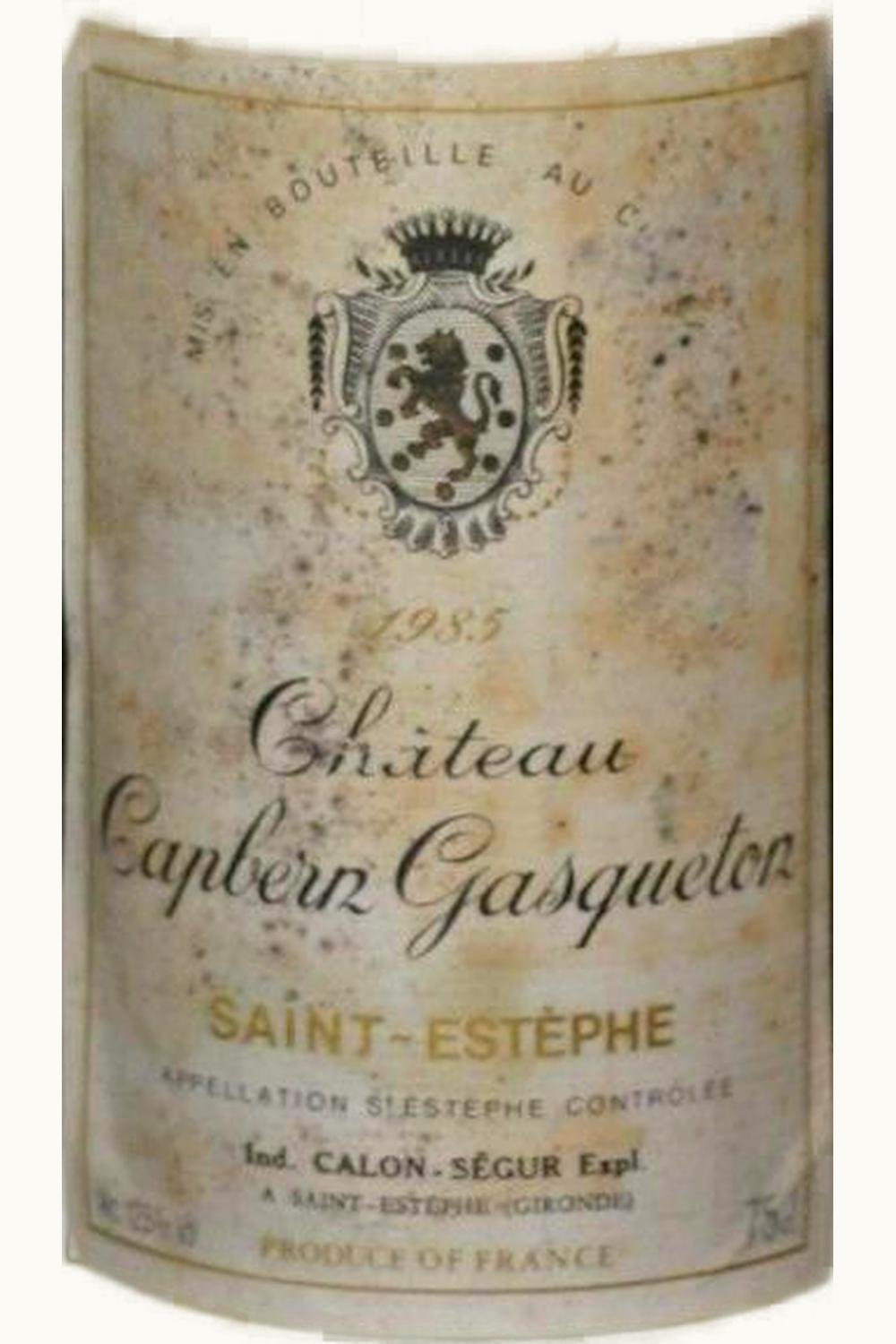 Château Capbern Capbern St-Estephe Medoc Bordeaux, 1986