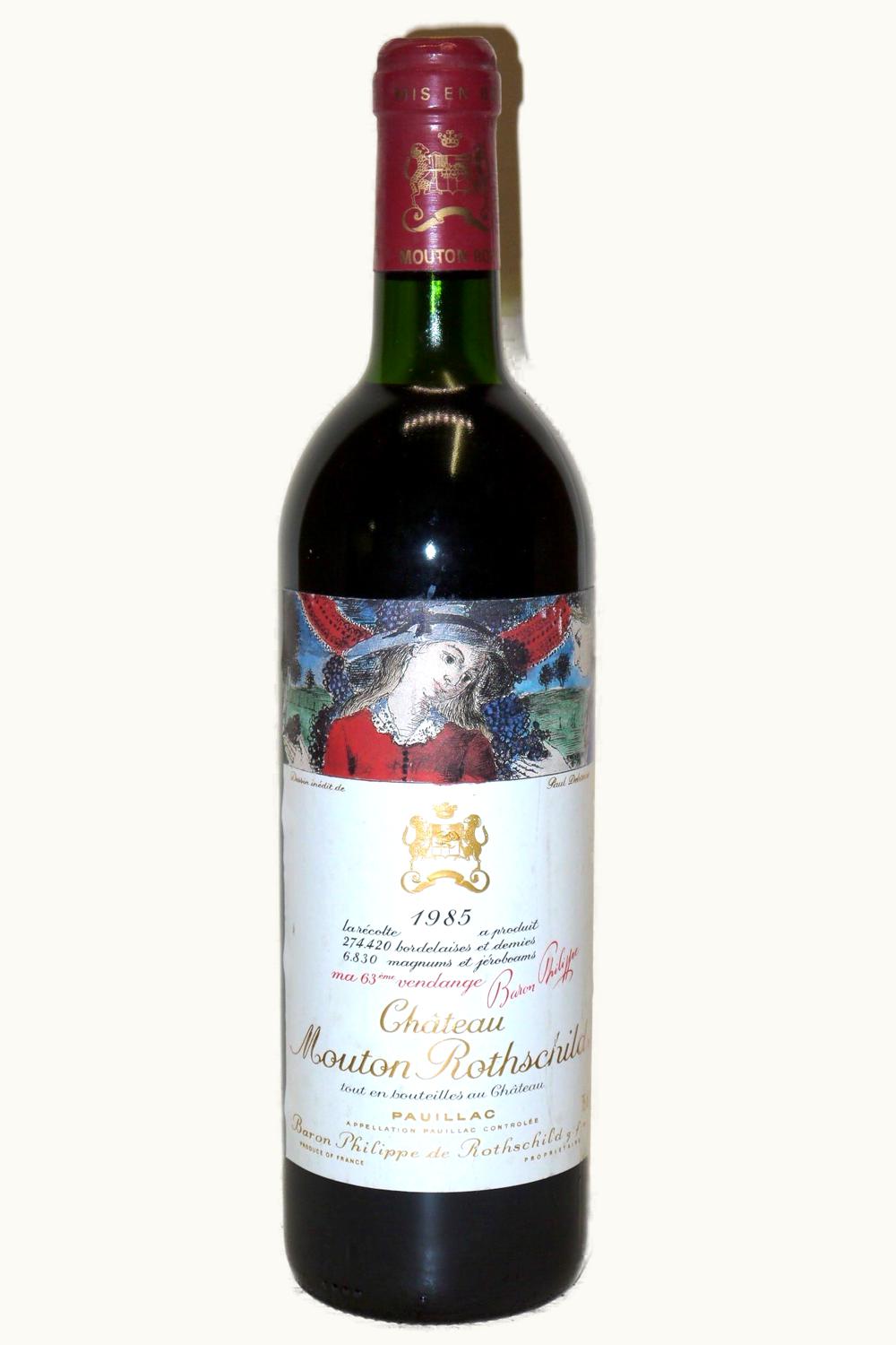 Château Mouton Rothschild Château Mouton Rothschild Pauillac Medoc Bordeaux, 1985