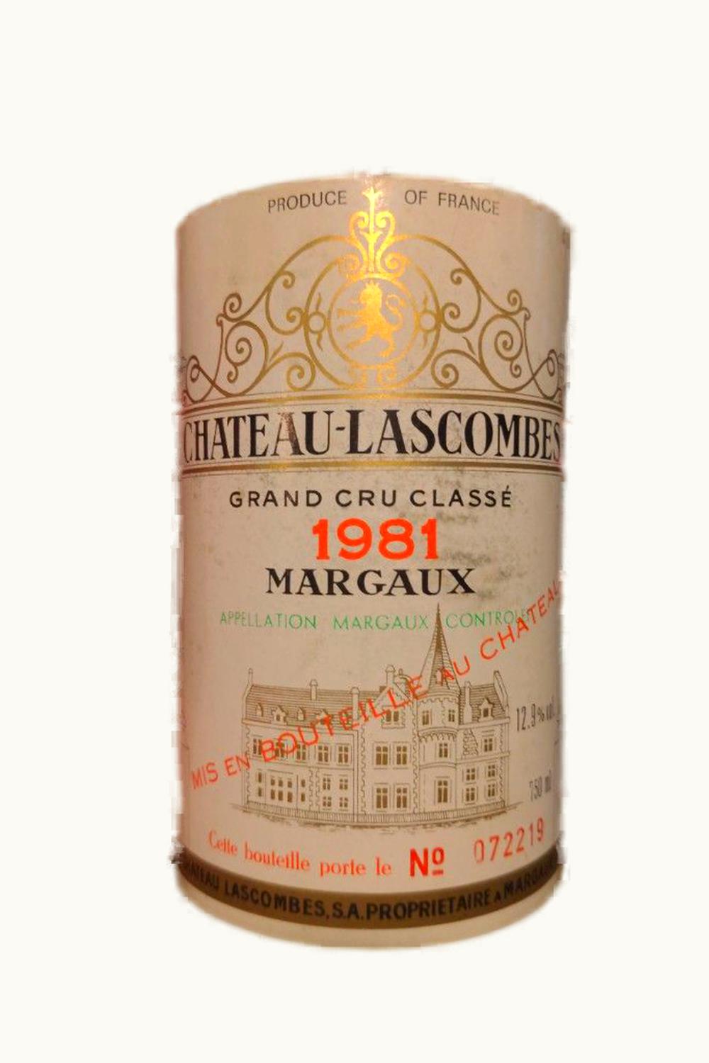 Château Lascombes Château Lascombes Margaux Medoc Bordeaux, 1985