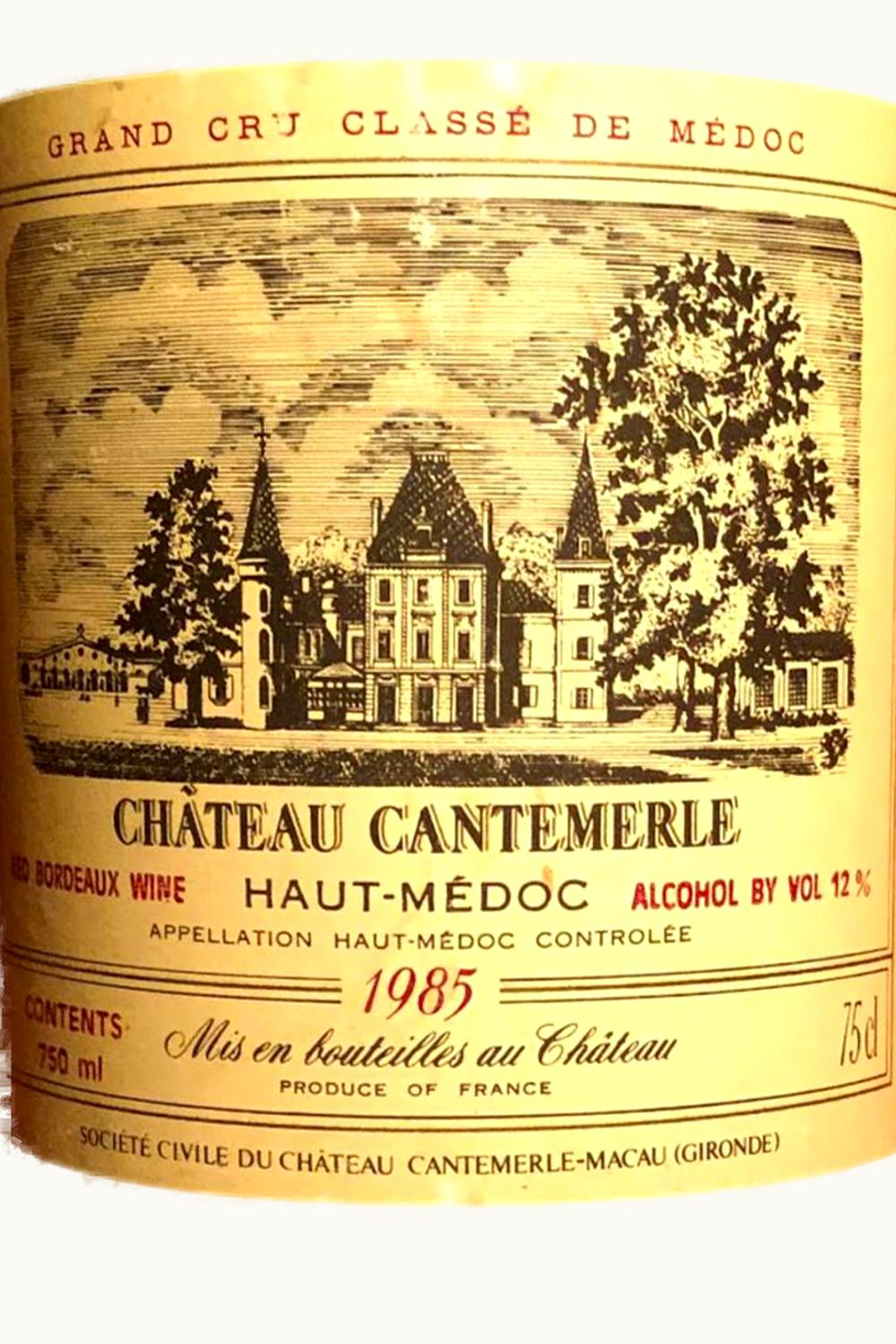 Château Cantemerle Château Cantemerle Haut-Medoc Bordeaux, 1985