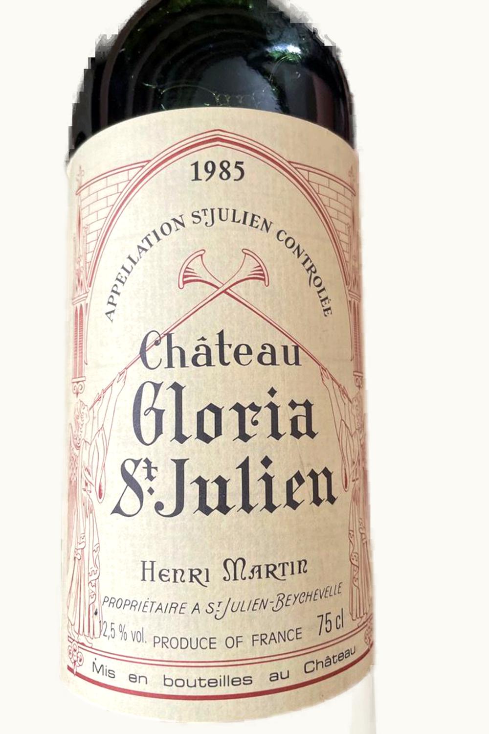 Château Gloria Chateau Gloria St-Julien Medoc Bordeaux, 1985