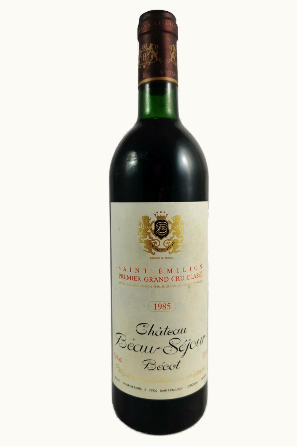 Château Beau-Séjour Bécot Château Beau-Séjour Bécot St-Emilion Grand Cru Bordeaux, 1985