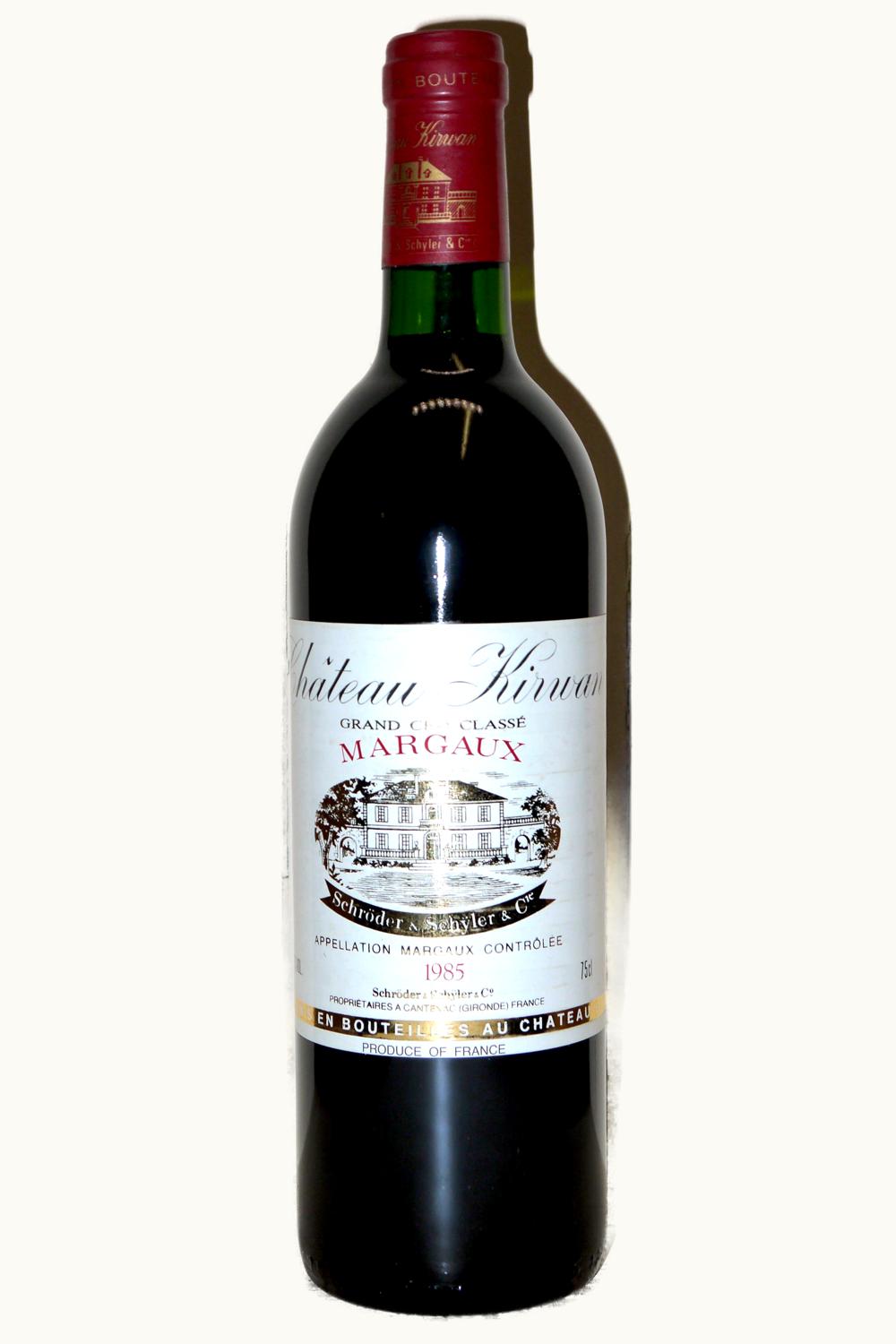 Château Kirwan Château Kirwan Margaux Medoc Bordeaux, 1985