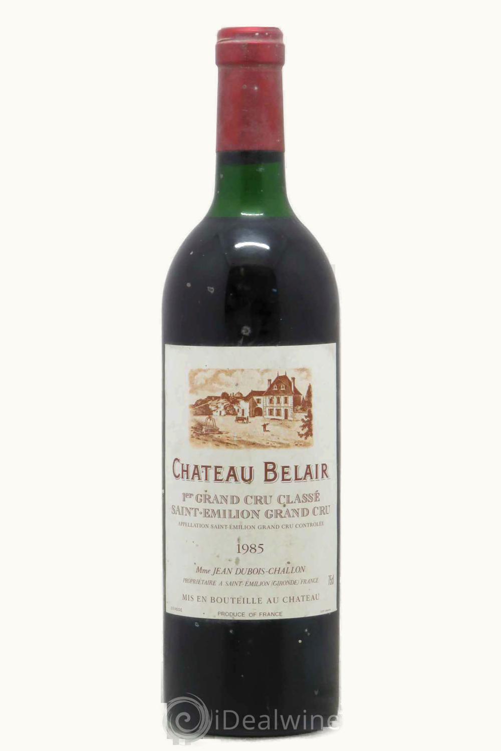 Château Bélair-Monange Château Bélair-Monange St-Emilion Grand Cru Bordeaux, 1985