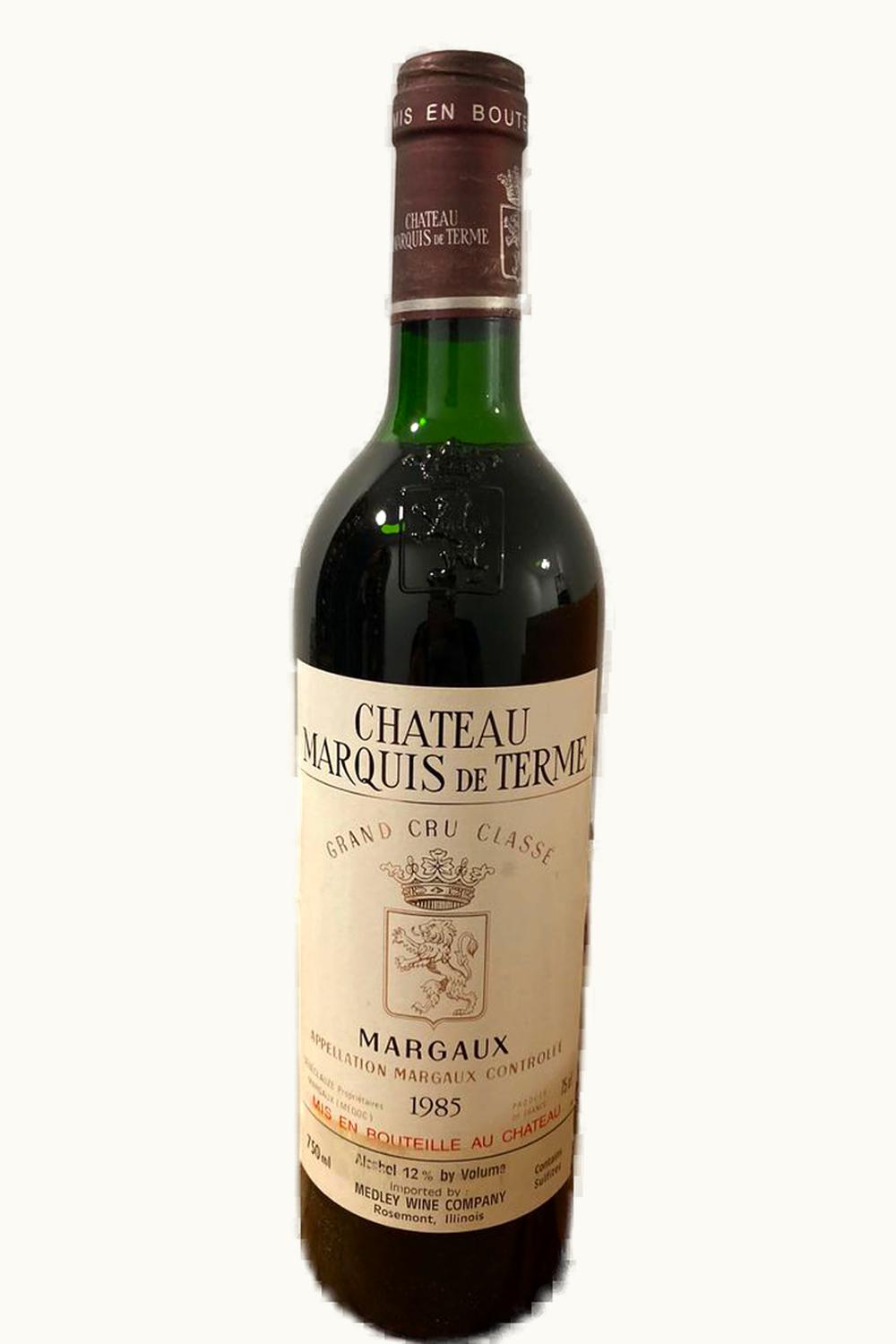 Château Marquis de Terme Château Marquis de Terme Margaux Medoc Bordeaux, 1985