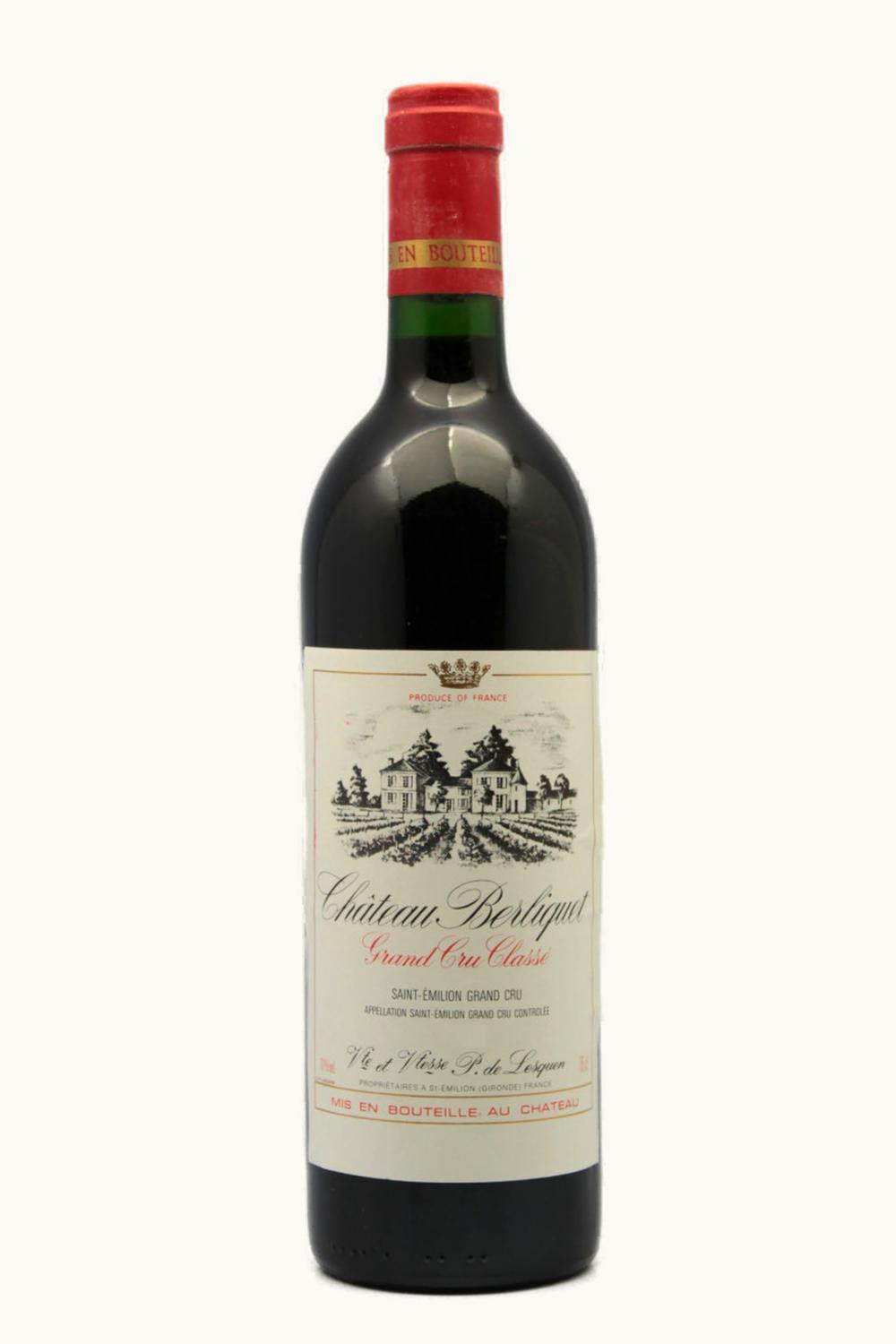 Berliquet Berliquet St-Emilion Grand Cru Bordeaux, 1985