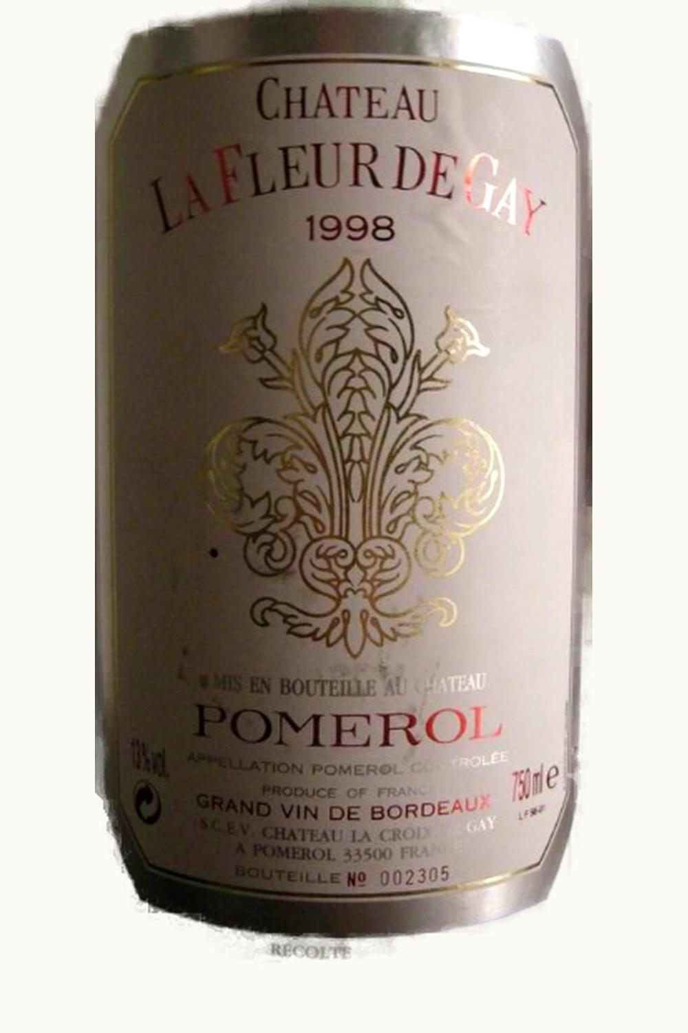 La Fleur de Gay La Fleur de Gay Pomerol Bordeaux, 1985