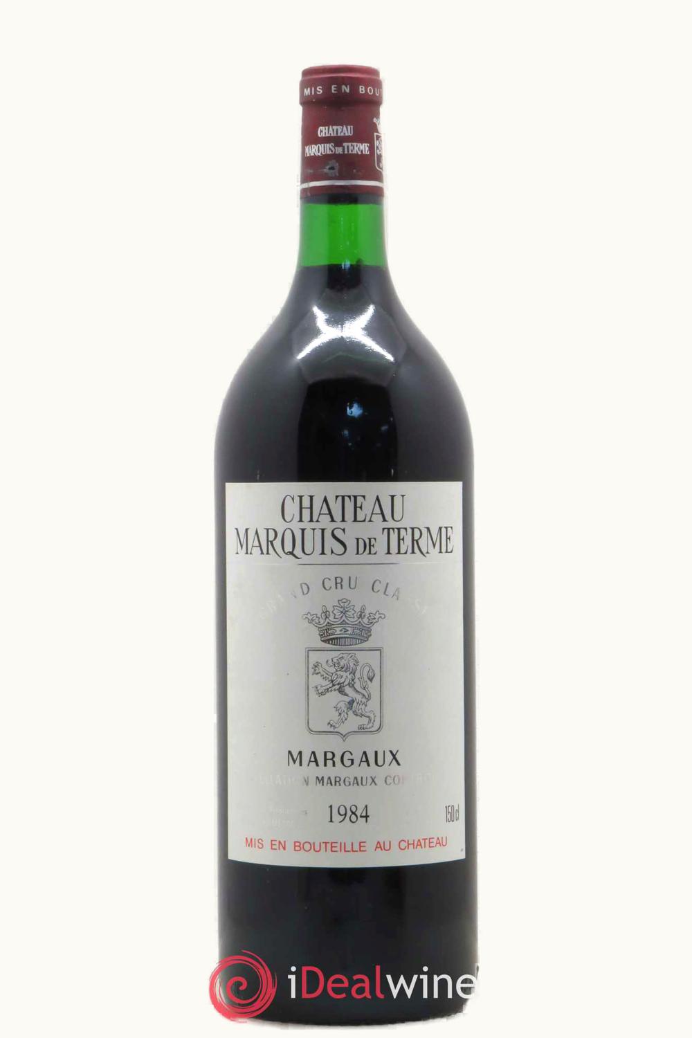 Château Marquis de Terme Château Marquis de Terme Margaux Medoc Bordeaux, 1984