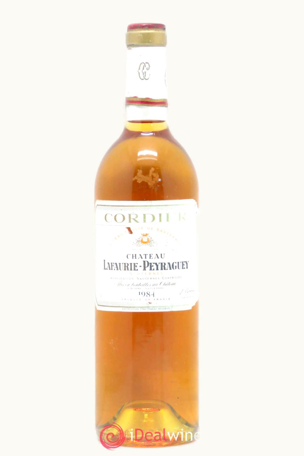 Château Lafaurie-Peyraguey Château Lafaurie-Peyraguey Sauternes Bordeaux, 1984