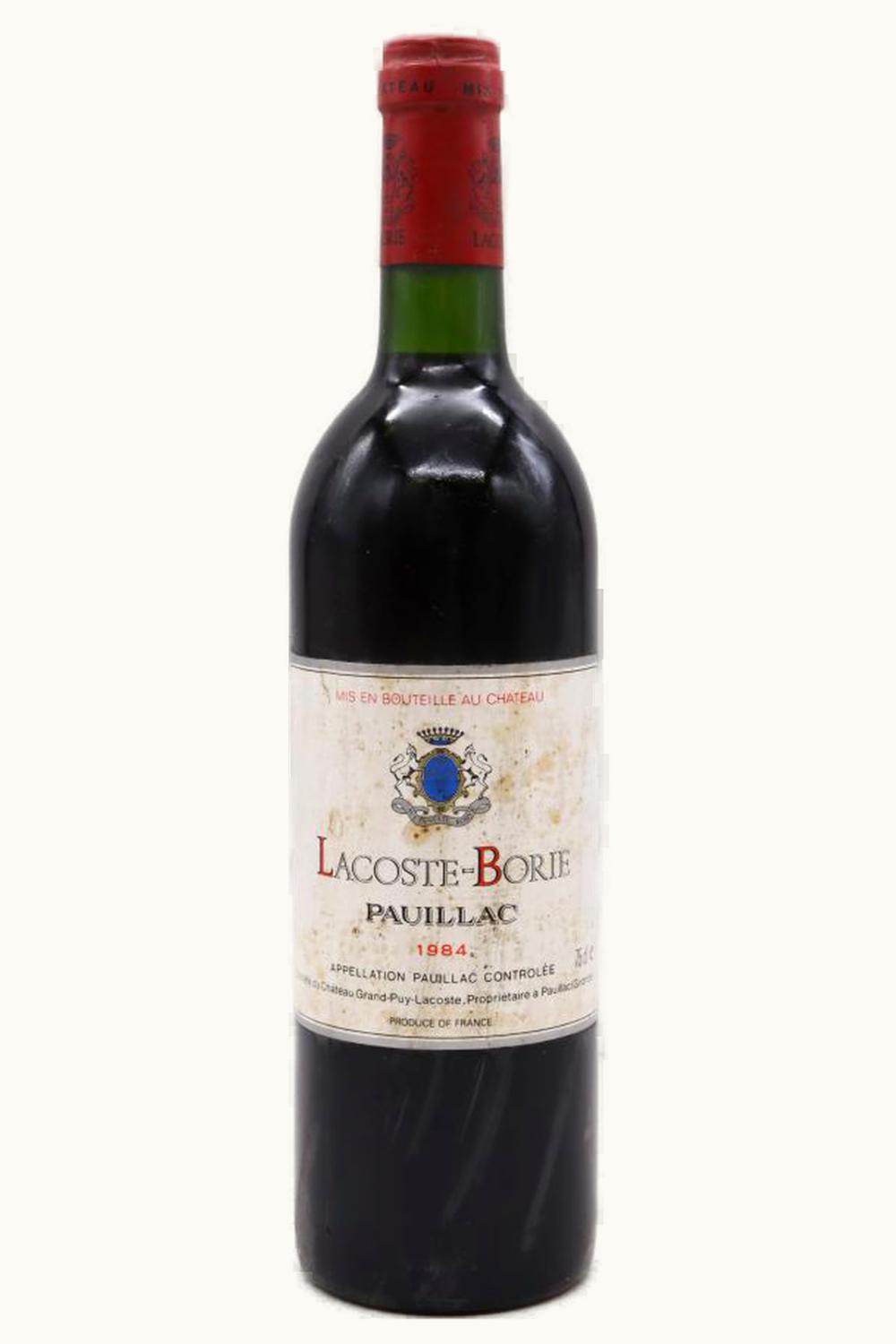 Château Grand-Puy-Lacoste Château Grand-Puy-Lacoste Pauillac Medoc Bordeaux, 1984 UZ0642535