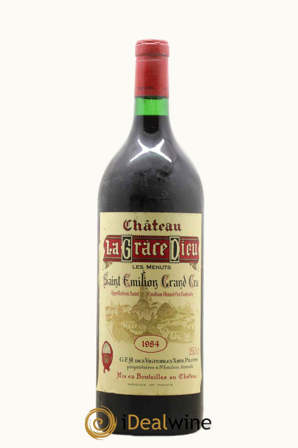 La Grâce Dieu La Grace Dieu St-Emilion Grand Cru Bordeaux, 1984